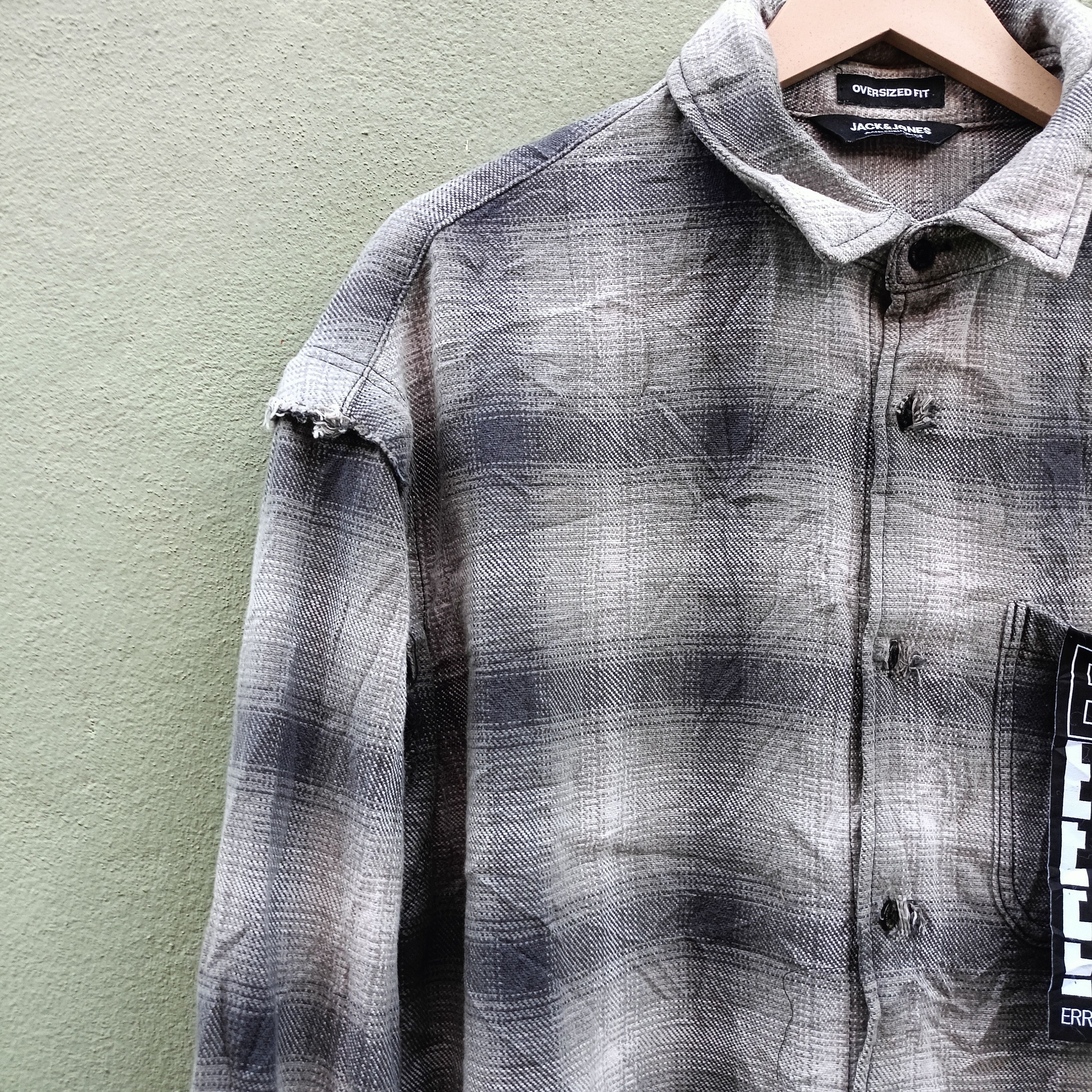 Japanese Brand Jack & Jones Jeans intelligence Shirt Button up Size US L / EU 52-54 / 3 - 4 Thumbnail