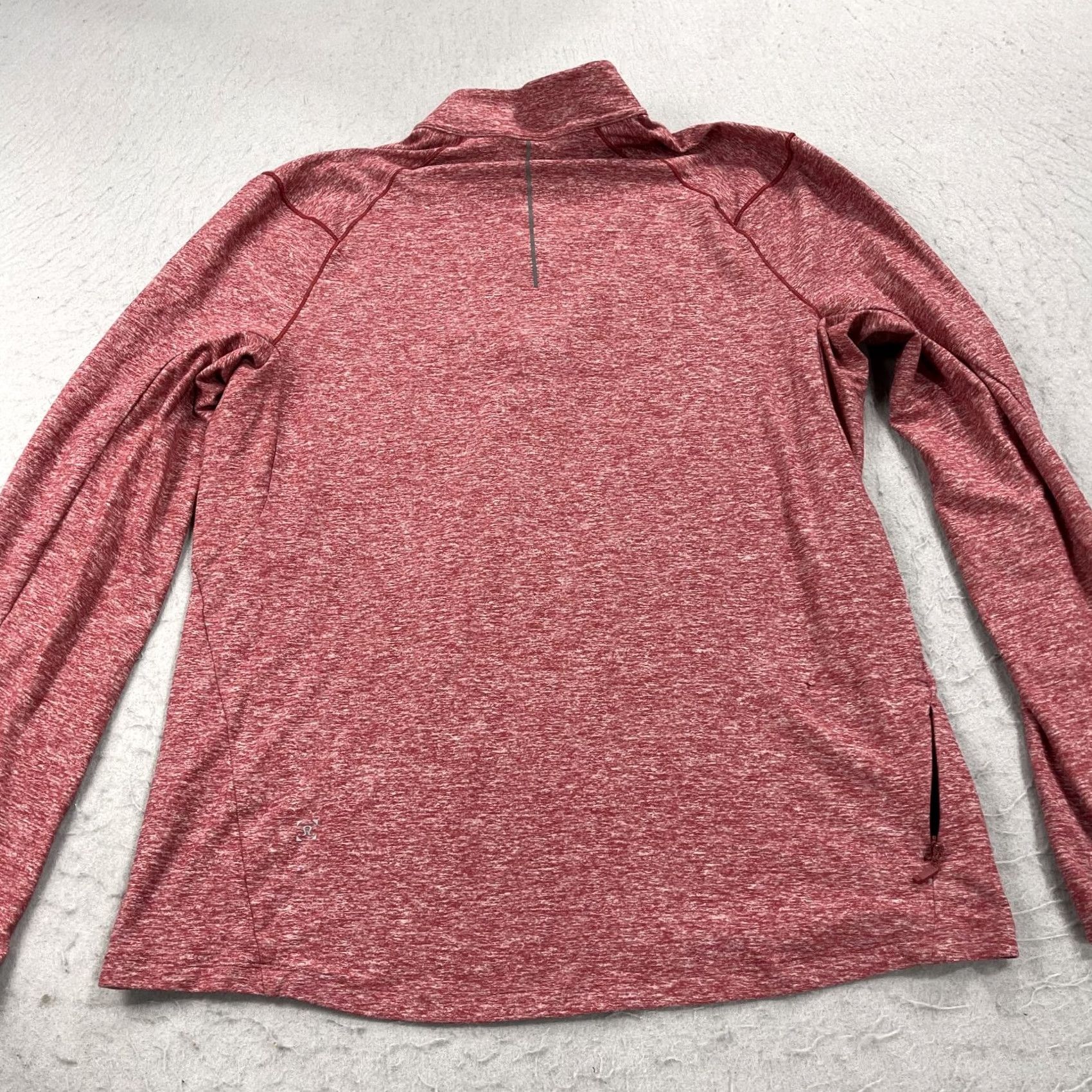 Lululemon Lululemon Jacket Mens Large Red Heather 1/4 Zip Surge Pullover Logo Activewear Shirt Size US L / EU 52-54 / 3 - 5 Thumbnail
