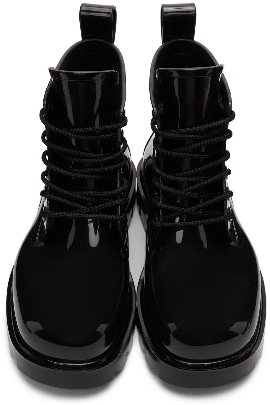 Bottega Veneta o1y0725 Rubber Ankle Boots in Black Size US 9 / IT 39 - 5 Thumbnail