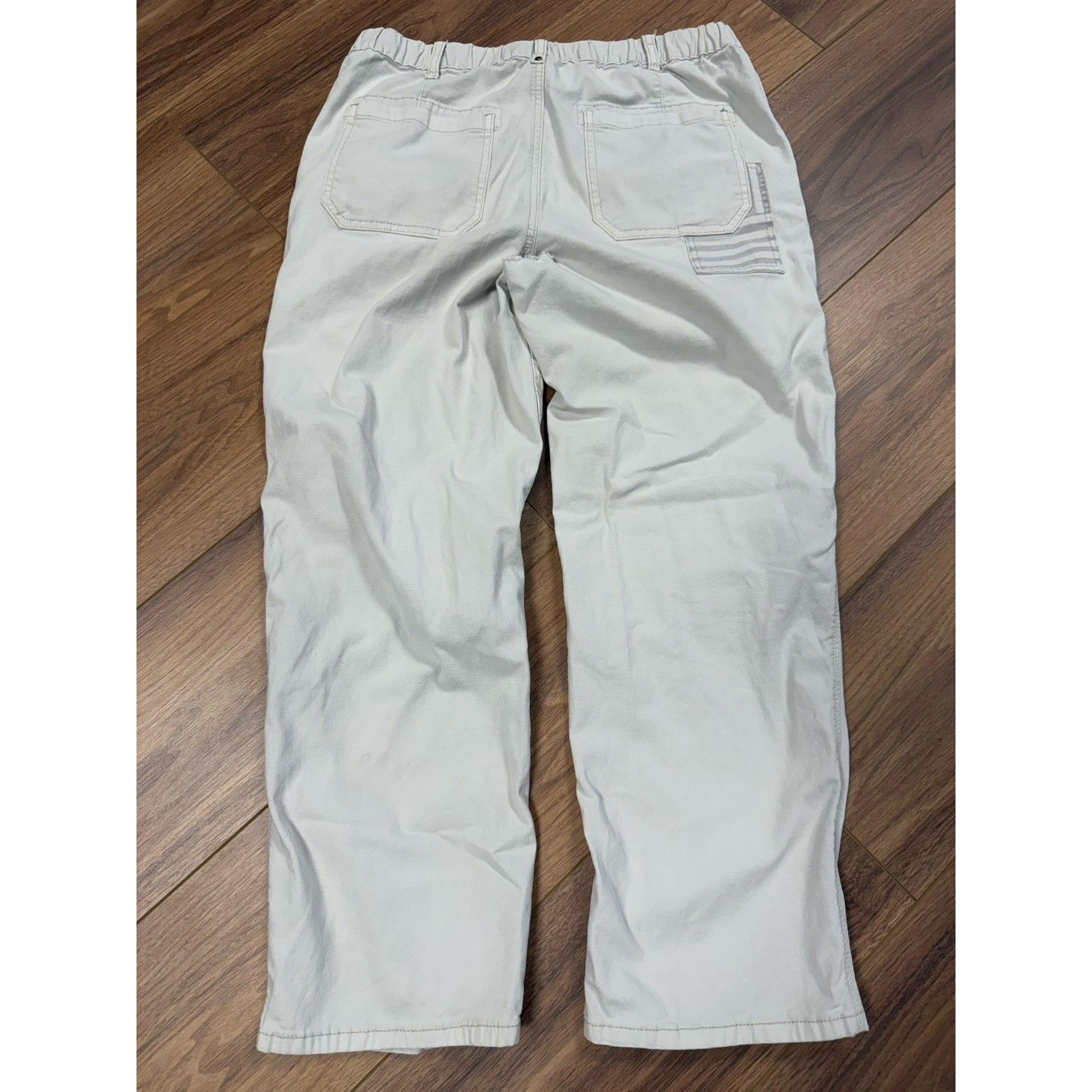 Anthropologie Pilcro Anthropologie Pants Womens 31 White Striped Size 31" - 2 Thumbnail