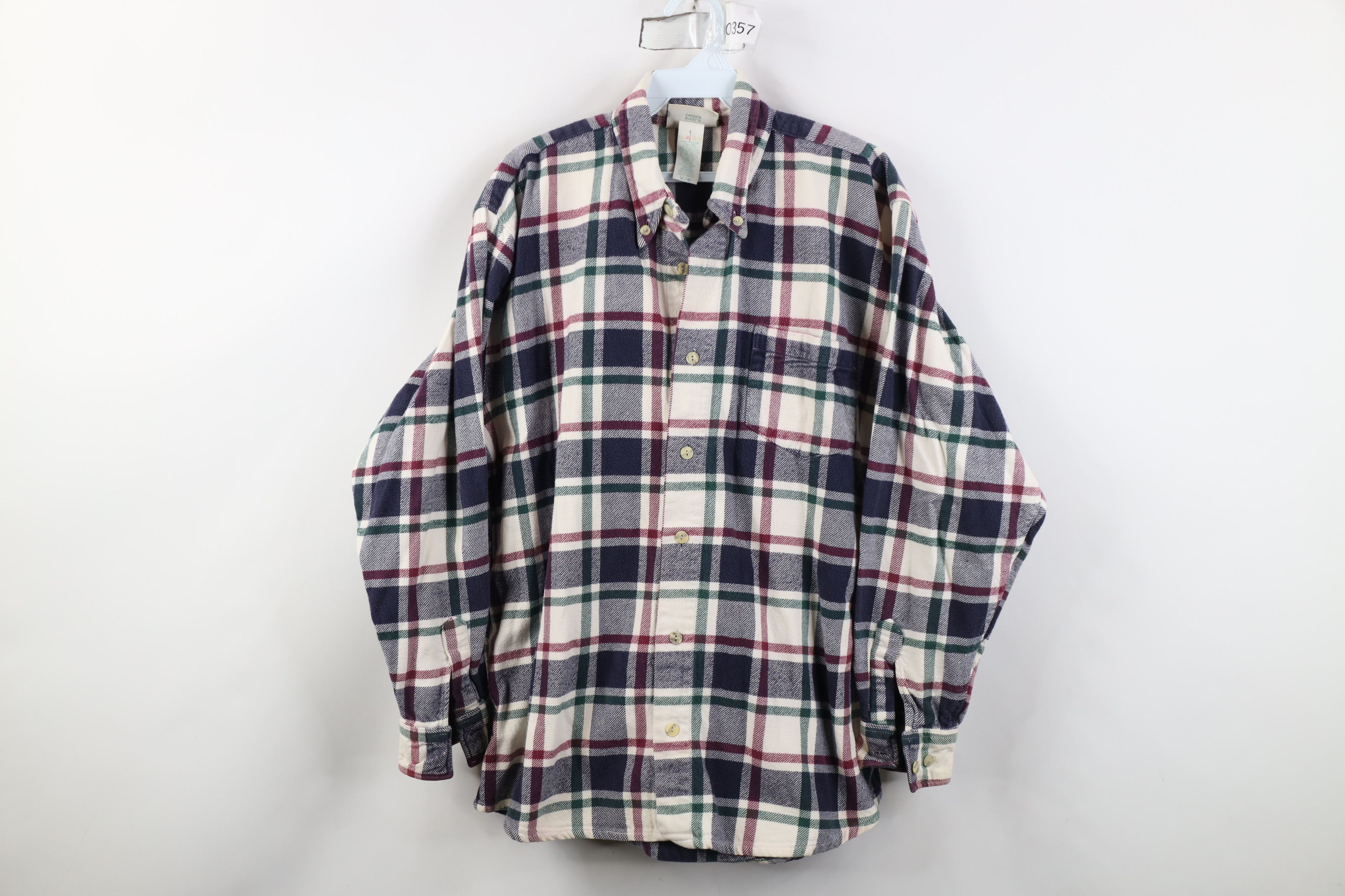 Vintage Vintage 90s Streetwear Flannel Collared Button Down Shirt Size US M / EU 48-50 / 2 - 1 Thumbnail