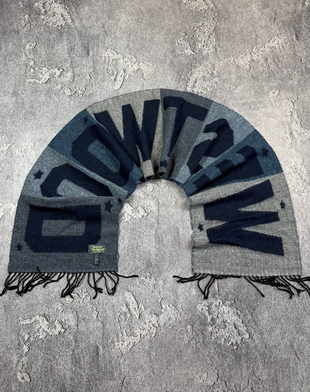 Vivienne Westwood Rare Vivienne Westwood Big Logo Wool Scarf Size ONE SIZE - 1 Thumbnail