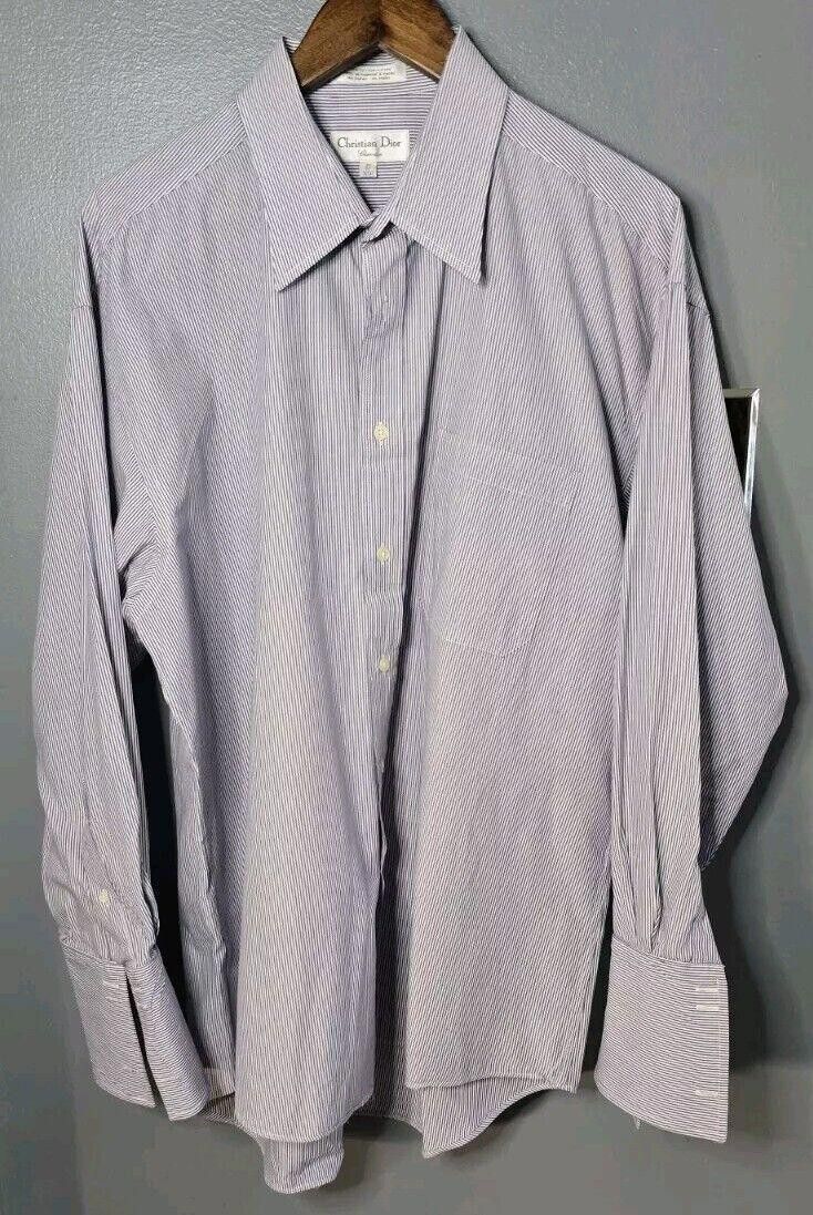 dior dress shirt CHRISTIAN DIOR Size L Off White Pleated Cotton Tuxedo Long Sleeve Shirt –  Sui Generis Designer Consignment