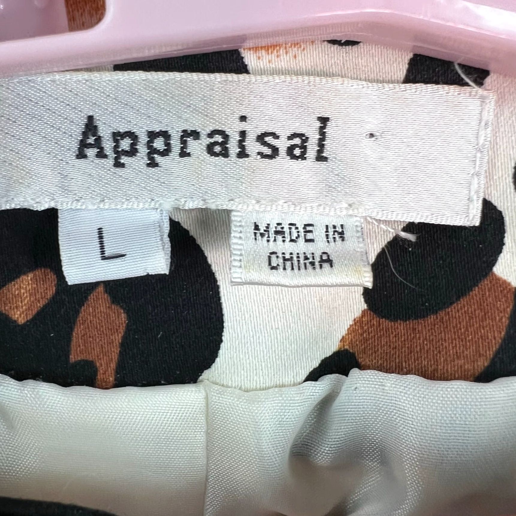 APPARIS Appraisal Womens Blazer Jacket Size L 3/4 Sleeve Ivory Animal Print Casual Size L / US 10 / IT 46 - 6 Thumbnail