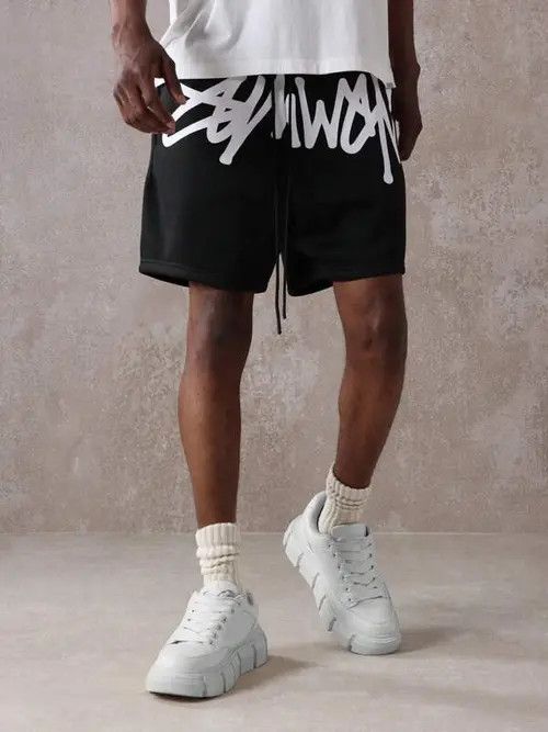 Jean Graphic DRIP Y2k Shorts drill Size US 32 / EU 48 - 1 Thumbnail