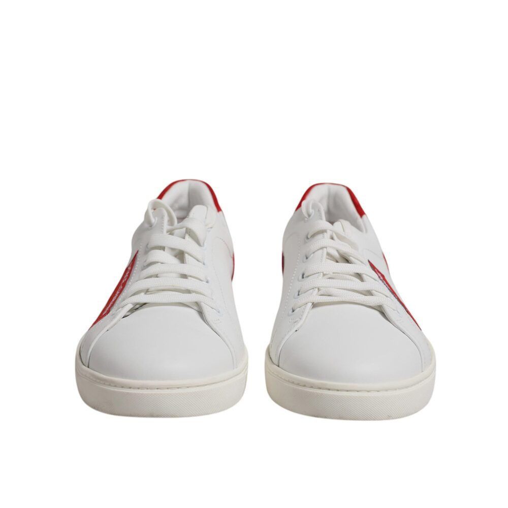Dolce & Gabbana Dolce & Gabbana White Suede Leather Low Top Sneakers Shoes Size US 8.5 / EU 41-42 - 2 Thumbnail