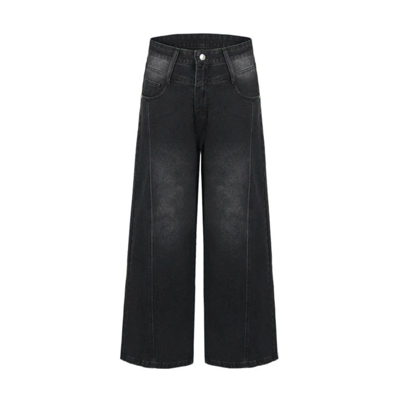 Japanese Brand × Jean Washed distressed punk loose men's street retro jeans Size US 32 / EU 48 - 1 Thumbnail