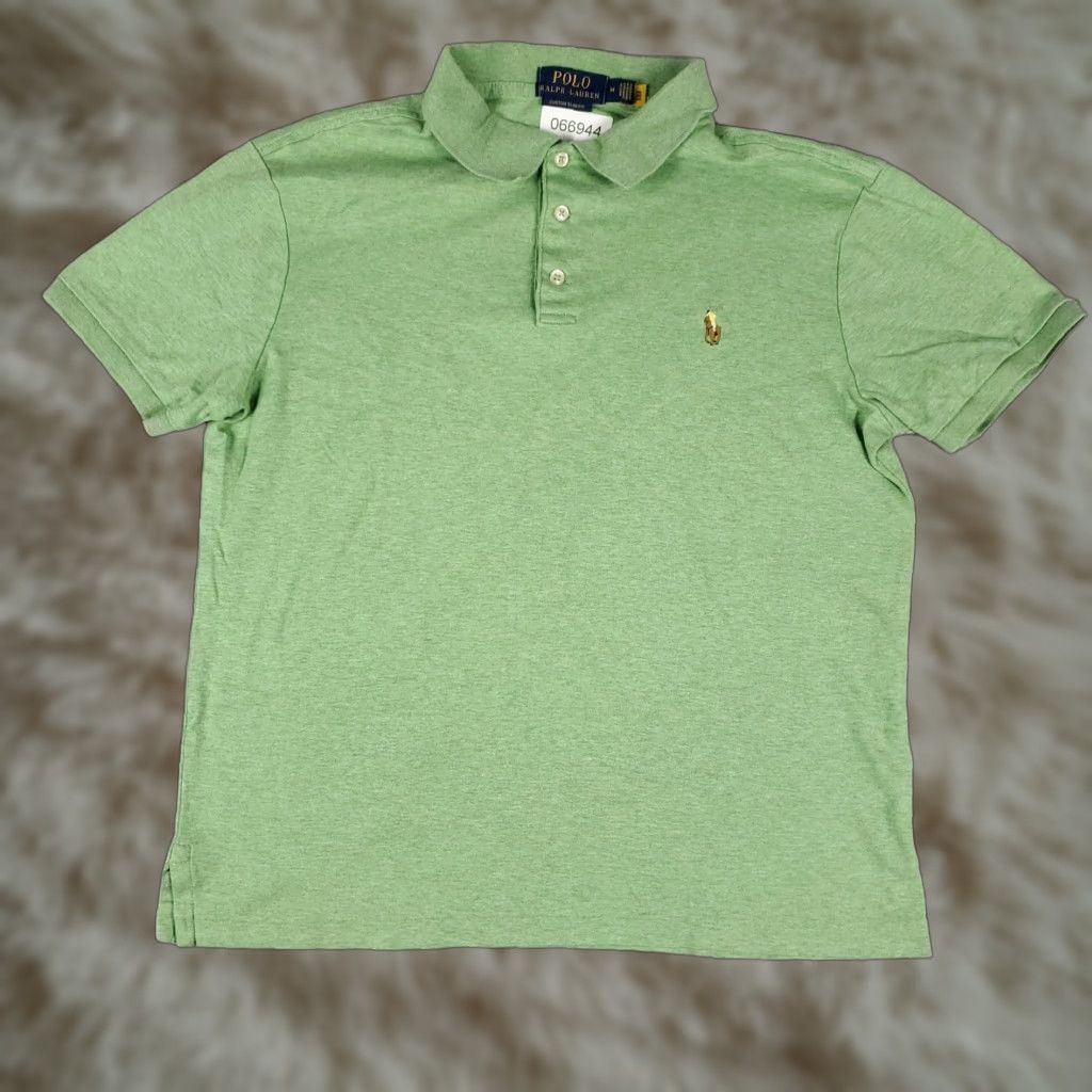 Ralph Lauren Ralph Lauren Polo Shirt Mens Medium Green Slim Fit Pony Short Sleeve RUNS SHORT Shirt Mens Green Polo Ralph Lauren Slim Fit Pony Short Sleeve Size US M / EU 48-50 / 2 - 1 Thumbnail