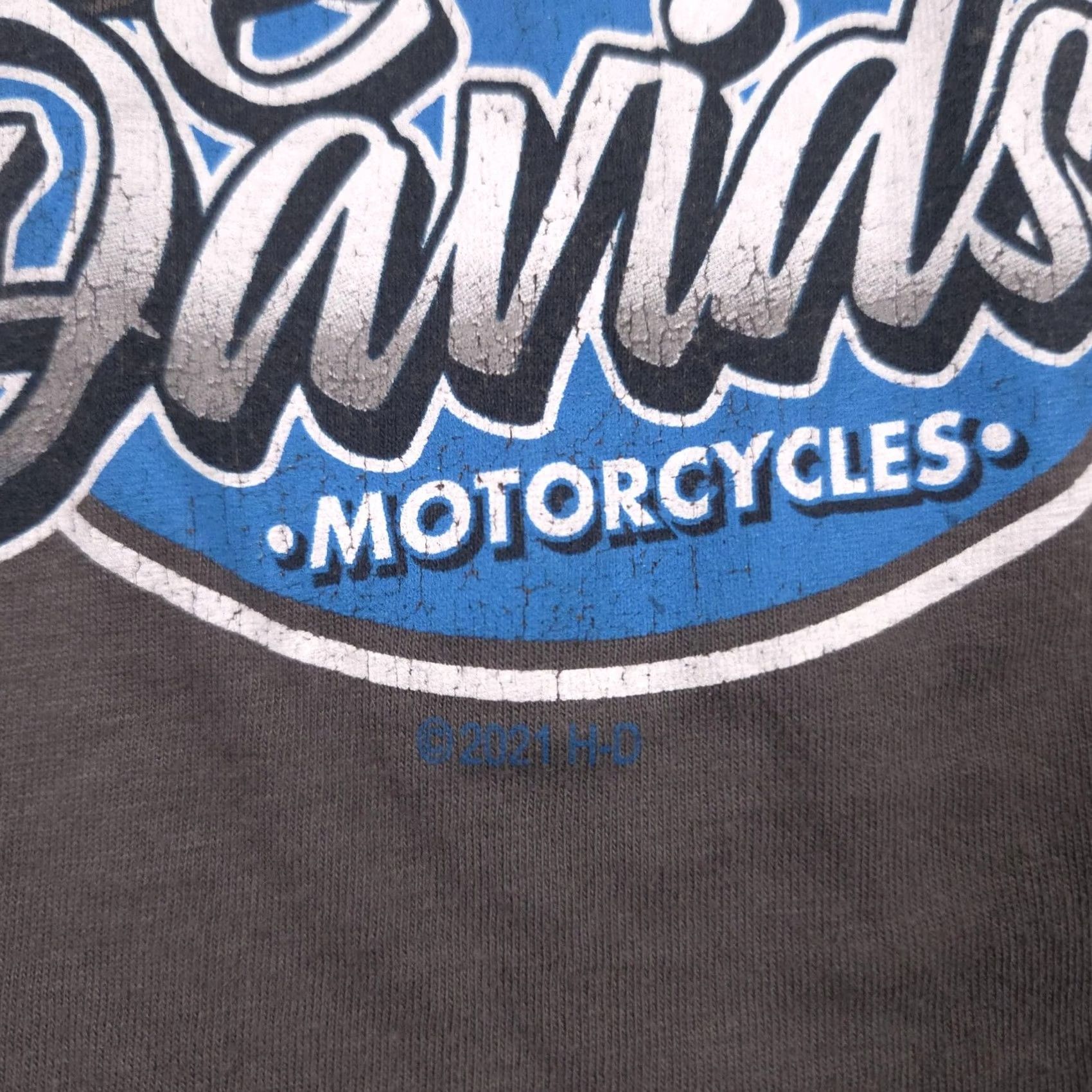 Harley Davidson Harley-Davidson Shirt Womens Medium Gray Graphic Motorcycle Tee Top Crew Neck Short Sleeve Cotton Jersey Rhinestone 2021 Vintage-Style? Size M / US 6-8 / IT 42-44 - 5 Thumbnail
