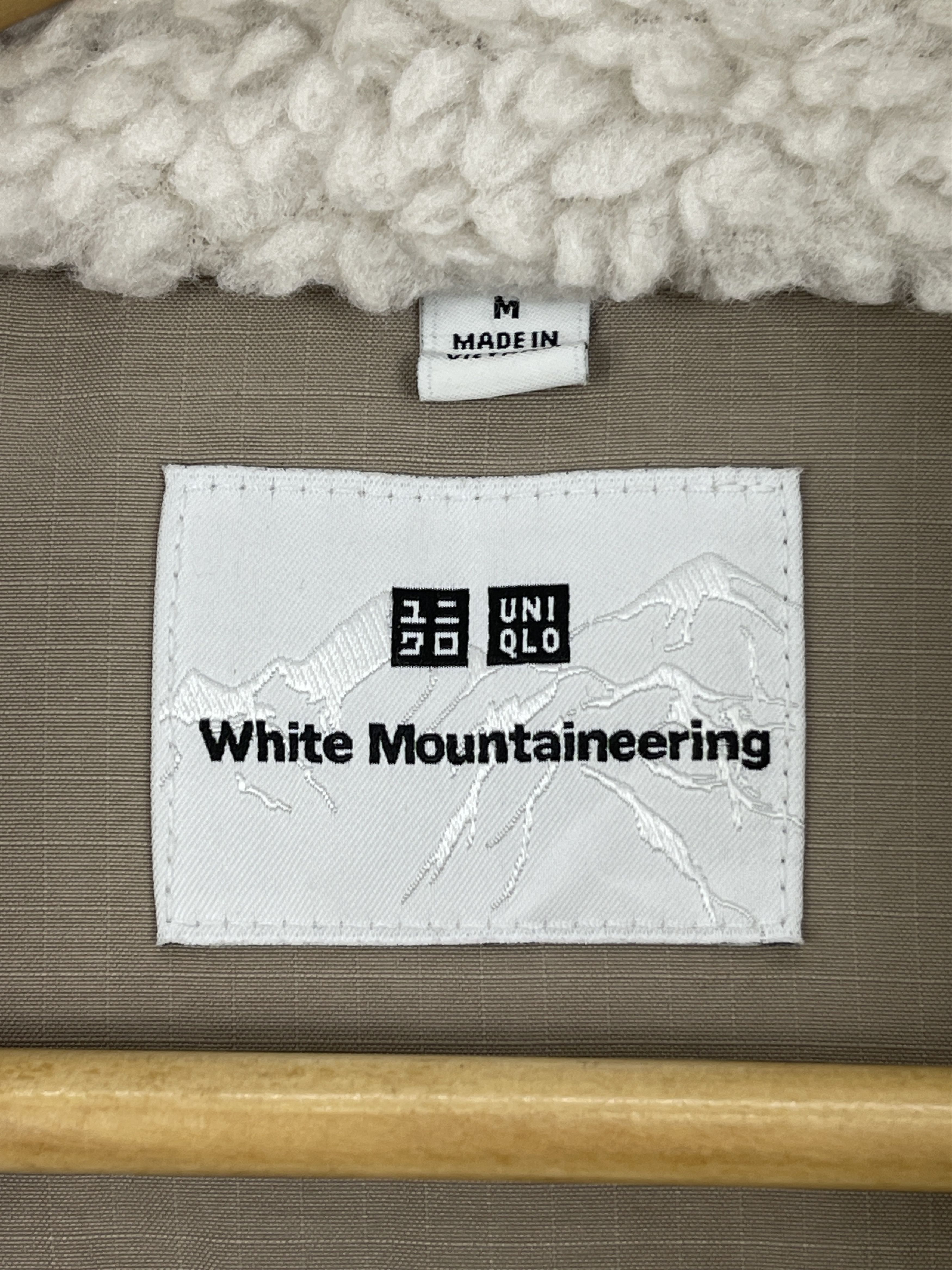 Japanese Brand Vtg White Mountaineering Uniqlo Fleece White Jacket JA0018 Size US M / EU 48-50 / 2 - 5 Thumbnail