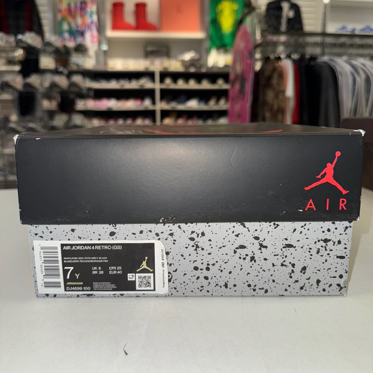 Jordan Brand Size 8.5W -Nike Air Jordan 4 Retro GS White Oreo -DJ4699 100 Size US 8.5 / IT 38.5 - 7 Thumbnail