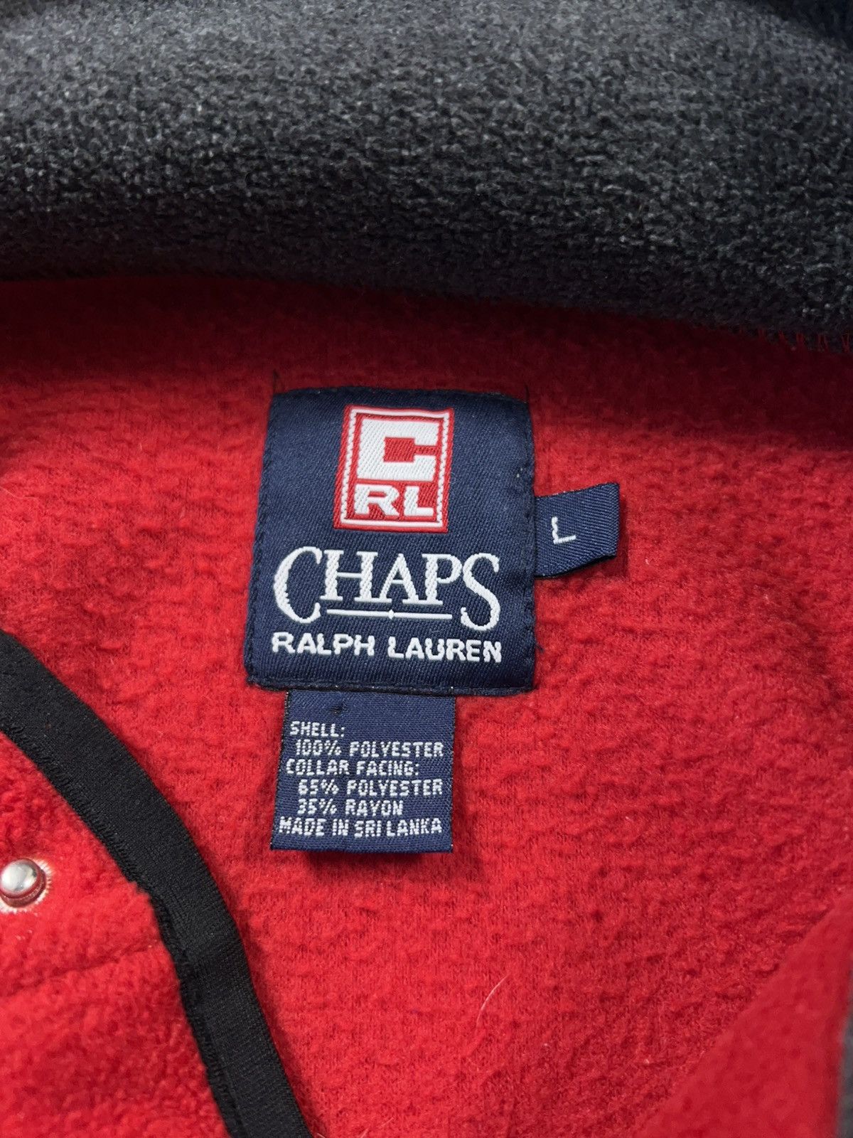 Chaps Ralph Lauren × Polo Ralph Lauren × Vintage Vintage Chaps Ralph Lauren Pullover Fleece Jacket Size US L / EU 52-54 / 3 - 4 Thumbnail