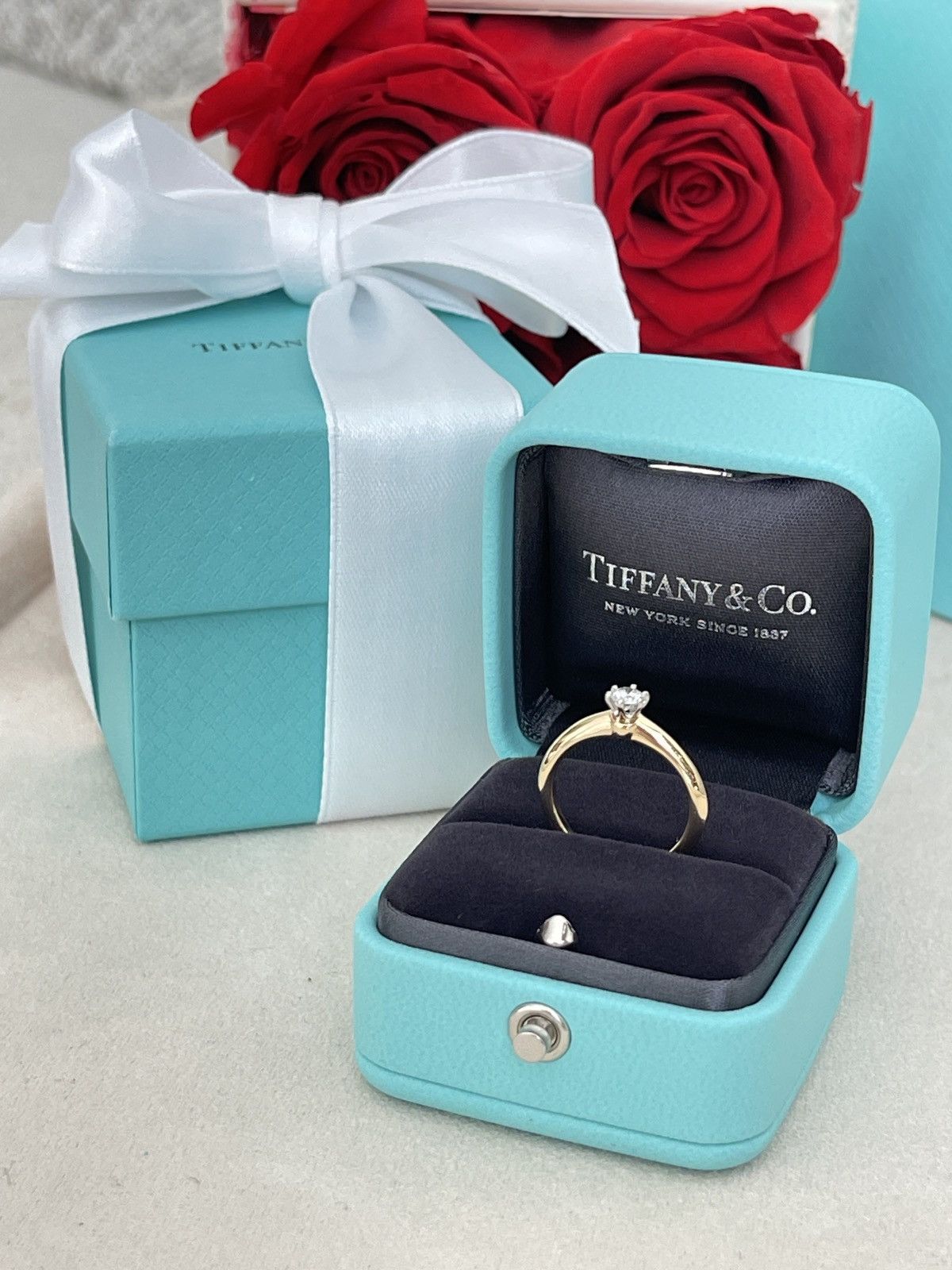 Tiffany & Co. Tiffany & Co. Solitaire YG Diamond Ring .18ct sz 4.5 Size ONE SIZE - 19 Thumbnail