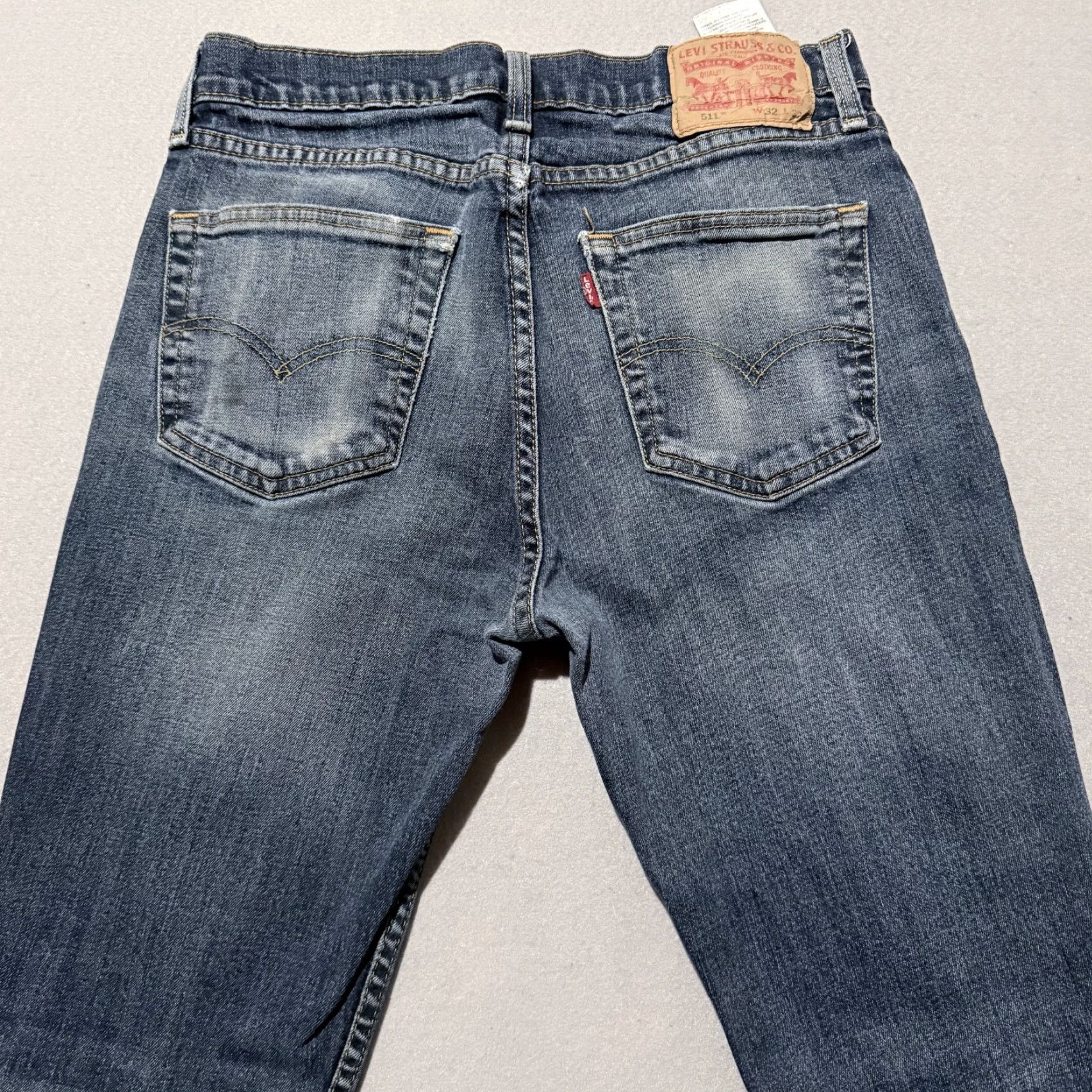 Levi's Levi's 511 Jeans Men's 32x32 Blue Denim Slim Straight Zip Fly - Pockets, Regular, 5-Pocket Design, Blue, Men Size US 32 / EU 48 - 4 Thumbnail