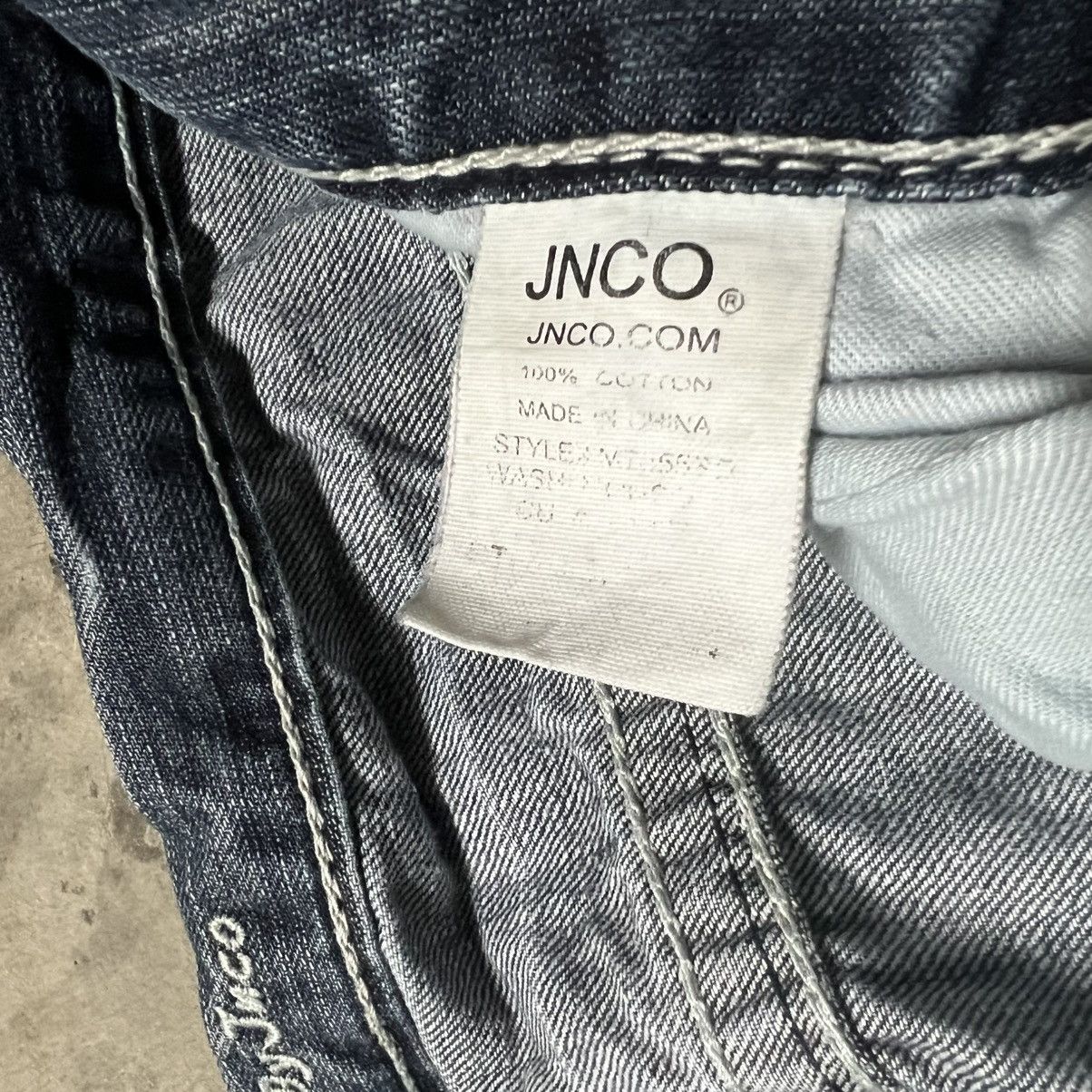 Affliction × Ed Hardy × JNCO Vintage Y2K JNCO Straight-Leg Embroidered Denim Jeans Size US 34 / EU 50 - 10 Thumbnail