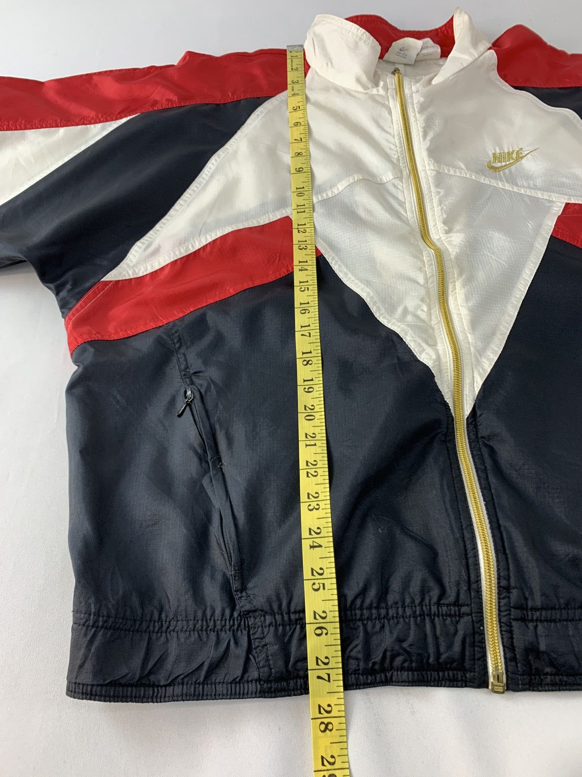 Nike 90s Nike Grey Tag Windbreaker Nylon Jacket Colour Block Size US L / EU 52-54 / 3 - 10 Thumbnail
