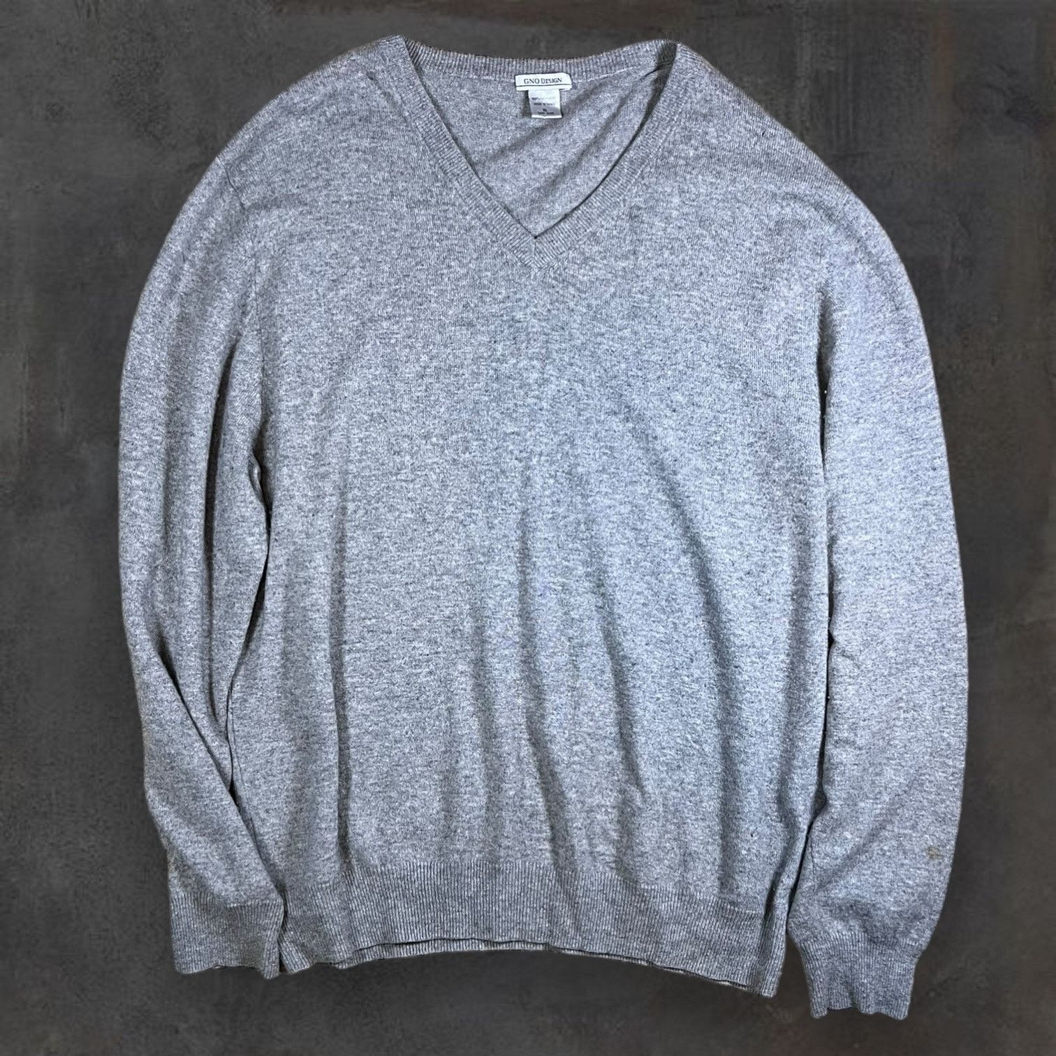 Other G.N.O. Design Men's XL Gray V Neck Sweater 100% Cashmere Size US XL / EU 56 / 4 - 1 Thumbnail