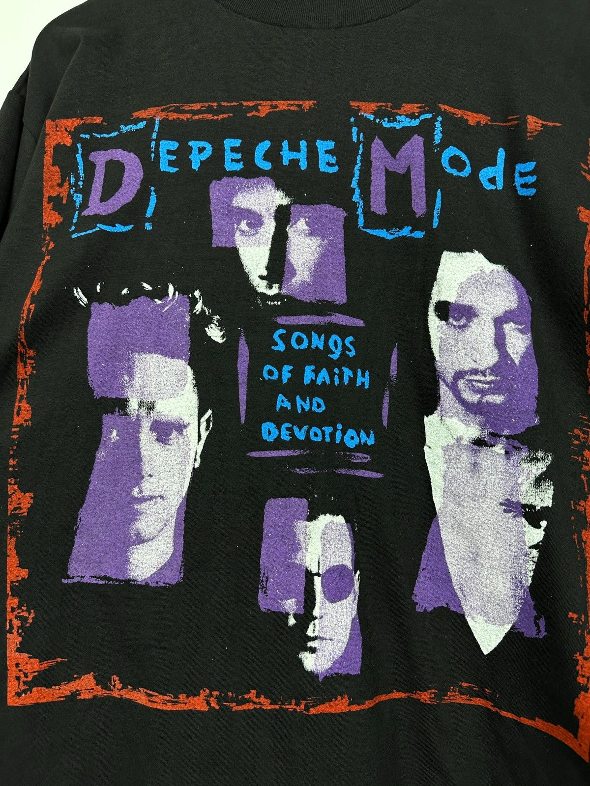 Band Tees 1993 Vintage Depeche Mode Songs of Faith and Devotion Tour Size US XL / EU 56 / 4 - 9 Thumbnail
