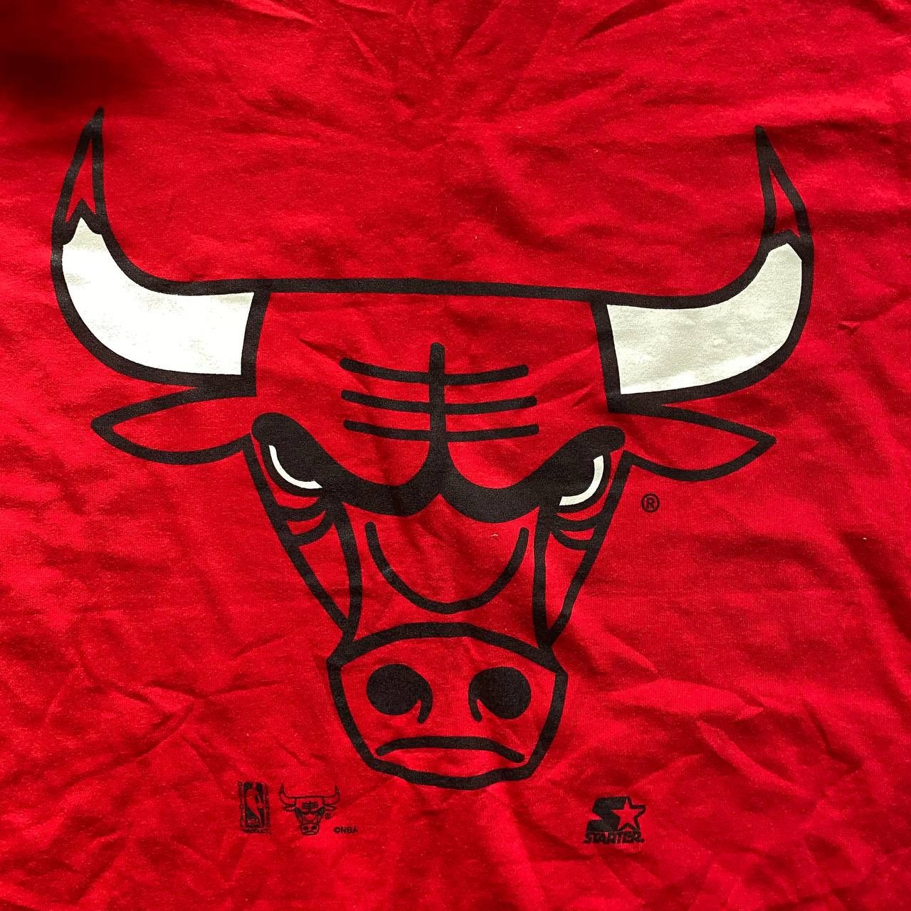 NBA × Vintage VINTAGE 90s RARE CHICAGO BULLS STARTER NBA T SHIRT 184 Size US L / EU 52-54 / 3 - 9 Thumbnail