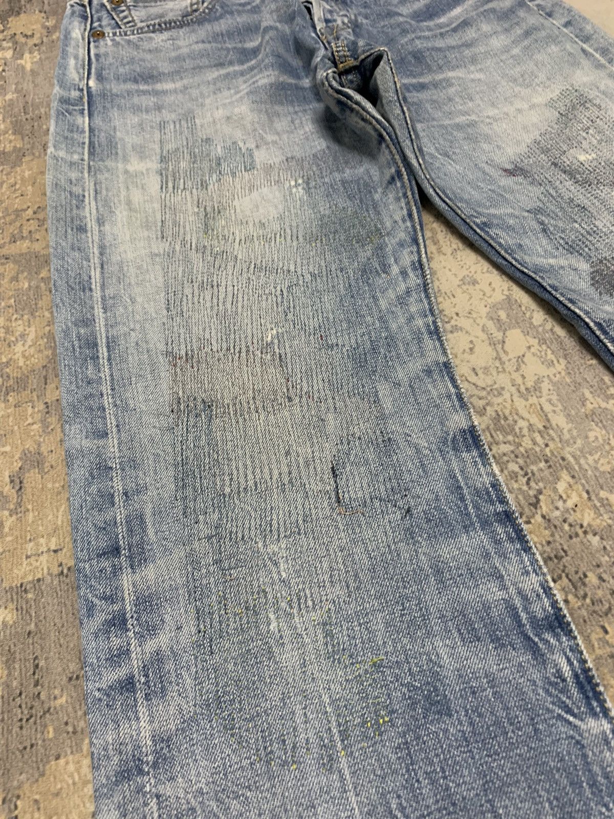 Levi's Vintage Levis 501 Red Line Selvedge Denim Jean 29x30.5 Size US 29 - 6 Thumbnail