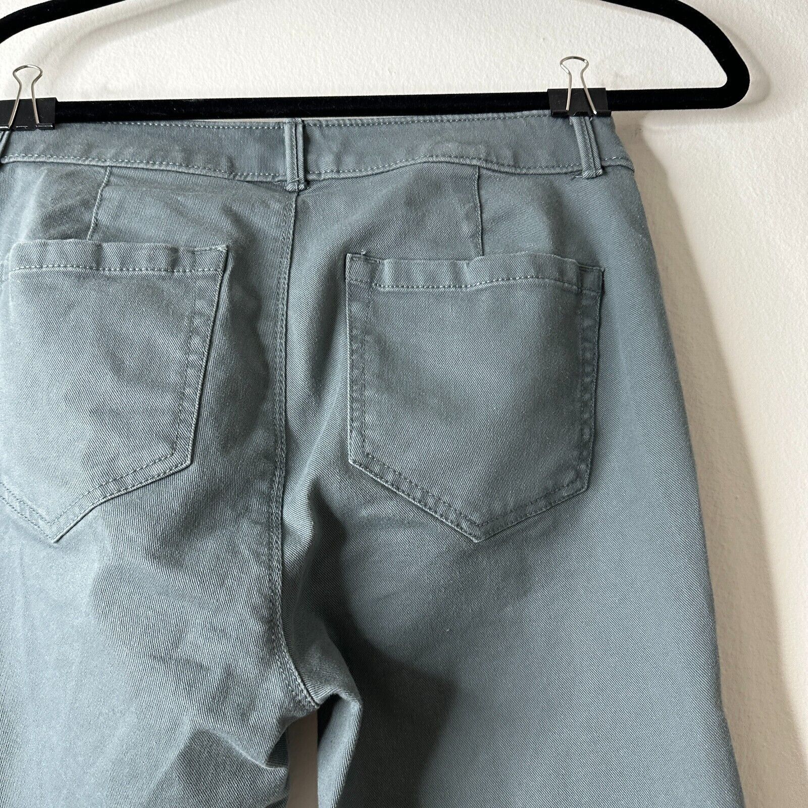 Loft Loft Slate Gray Button Fly Frayed Hem Jean Front Stitch 00 Size 24" / US 00 / IT 34 - 6 Thumbnail