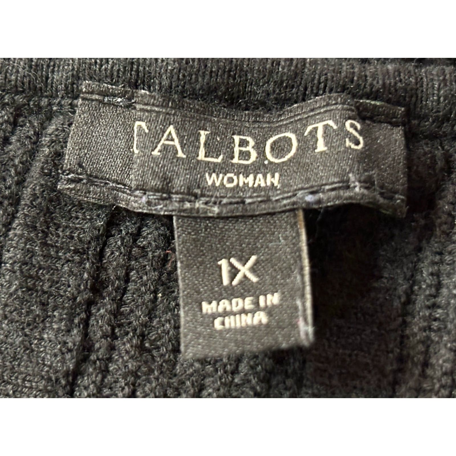 Talbots VINTAGE Talbots Knit Tank Dress 1X Plus Women Black Knee Length Classic Sleeveless Scoop Neck Pullover Dress Size 1X Women Accessories Clothing Size XL / US 12-14 / IT 48-50 - 7 Thumbnail