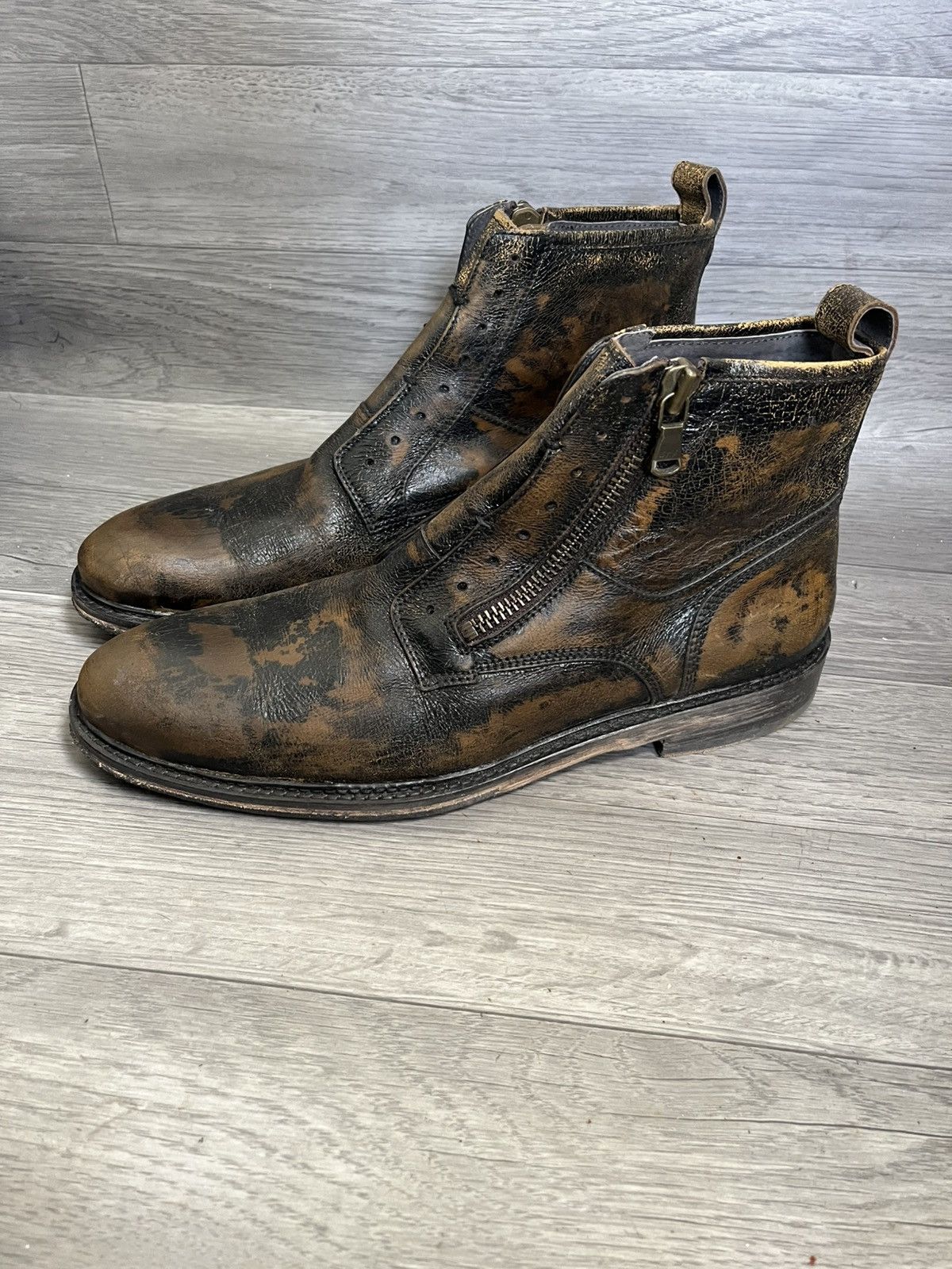 John Varvatos John varvatos painted boots like margiela sz 12 Size US 12 / EU 45 - 1 Thumbnail