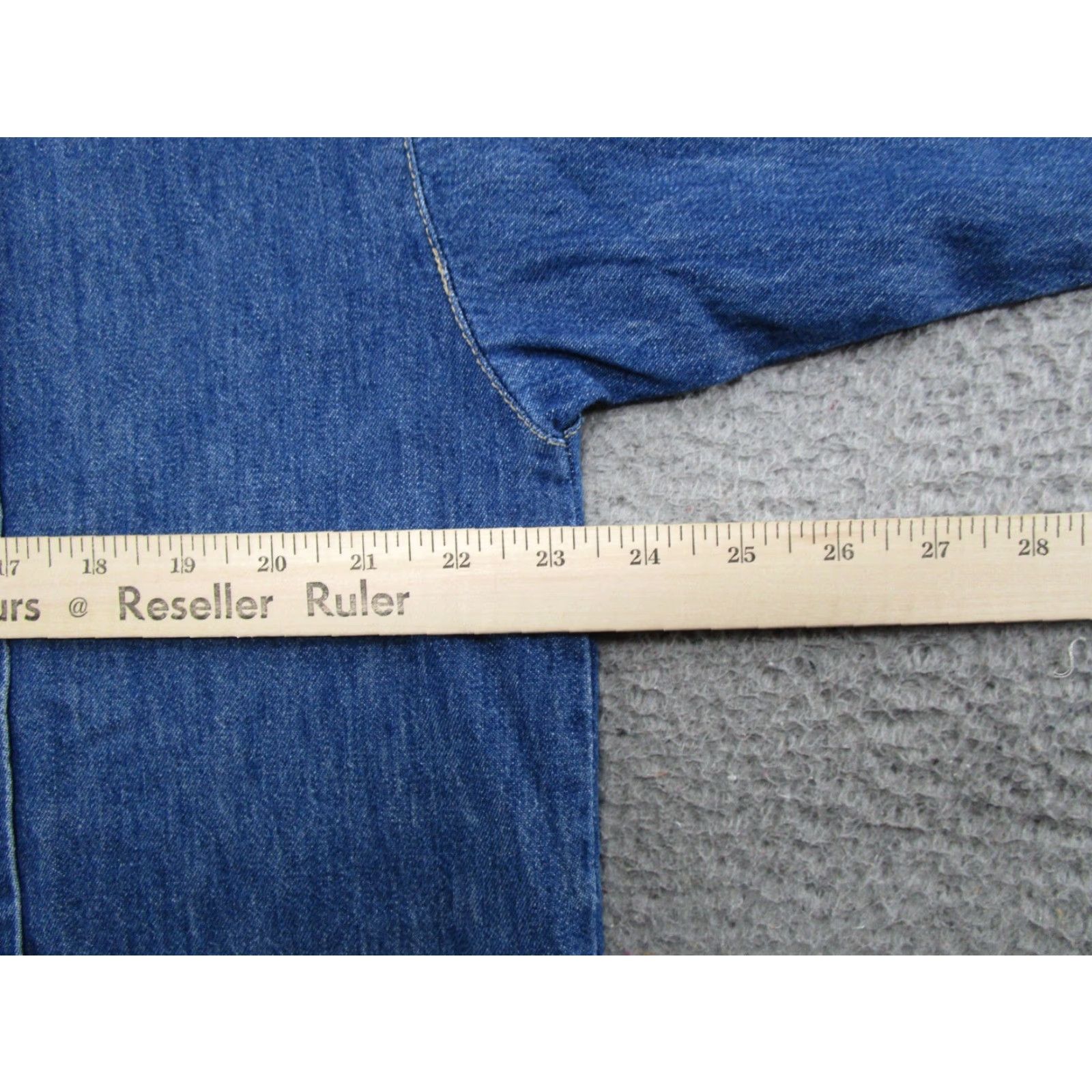 Denime VINTAGE Willowbend Denim Long Sleeve Shirt Women M USA Made Cotton 90s Embroidered Button-Up Casual Shirt Womens Size M / US 6-8 / IT 42-44 - 5 Thumbnail