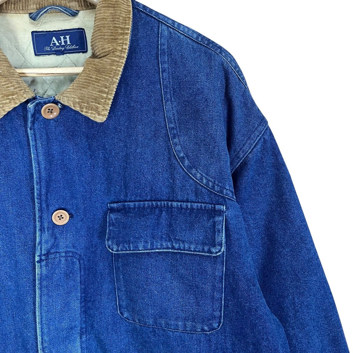 ABAHOUSE Vintage 90s ABAHOUSE Denim Chore Jacket Size US XL / EU 56 / 4 - 5 Thumbnail
