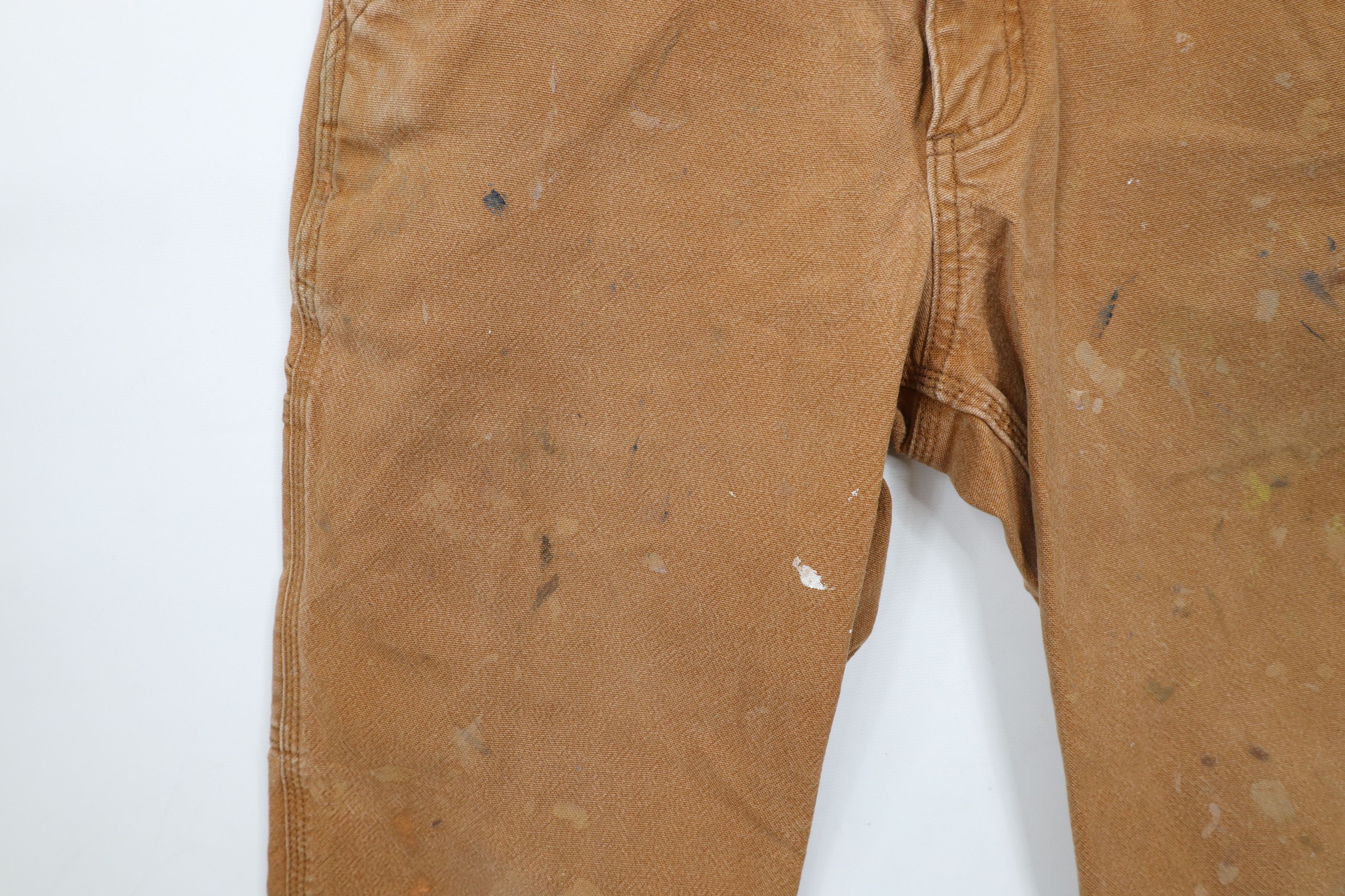 Carhartt × Vintage Vintage Y2K Carhartt Relaxed Fit Canvas Dungaree Pants Brown Size US 32 / EU 48 - 7 Thumbnail
