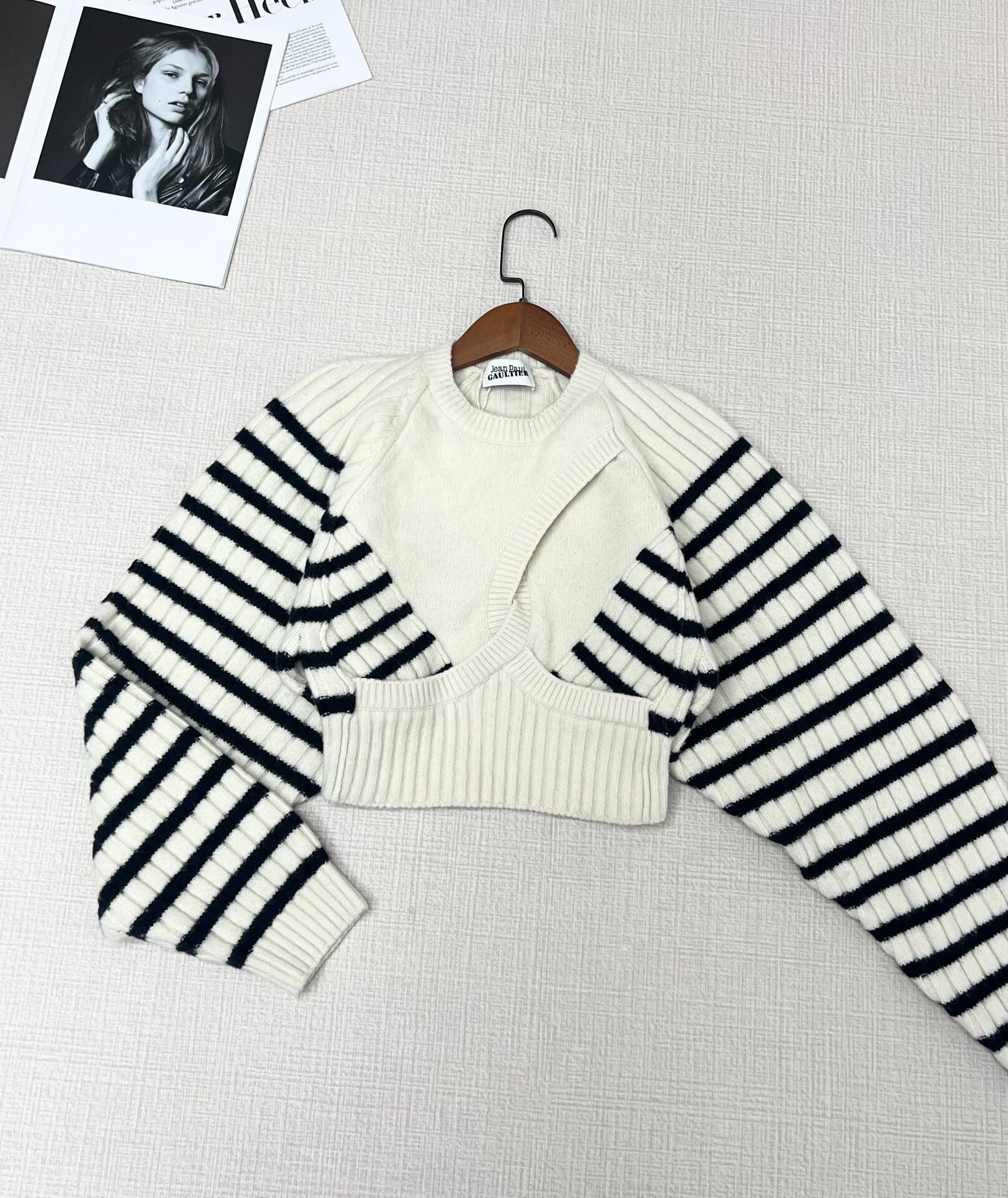 Jean Paul Gaultier Jean Paul Gaultier Color-Block Knit Sweater Size S / US 4 / IT 40 - 1 Thumbnail