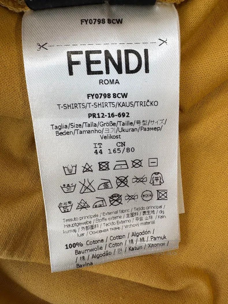 Fendi Fendi Sticker print short sleeves Size US S / EU 44-46 / 1 - 9 Thumbnail
