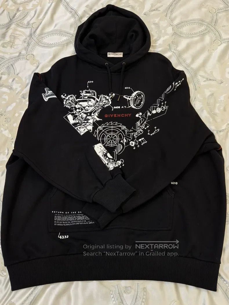 Givenchy Givenchy Black Tech Print Sweatshirt Size US XS / EU 42 / 0 - 2 Thumbnail