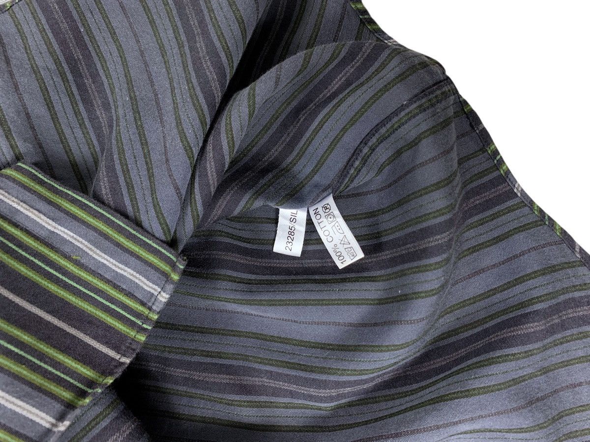 Yves Saint Laurent Yves Saint Laurent YSL Logo Striped Cotton Shirt Size US M / EU 48-50 / 2 - 9 Thumbnail