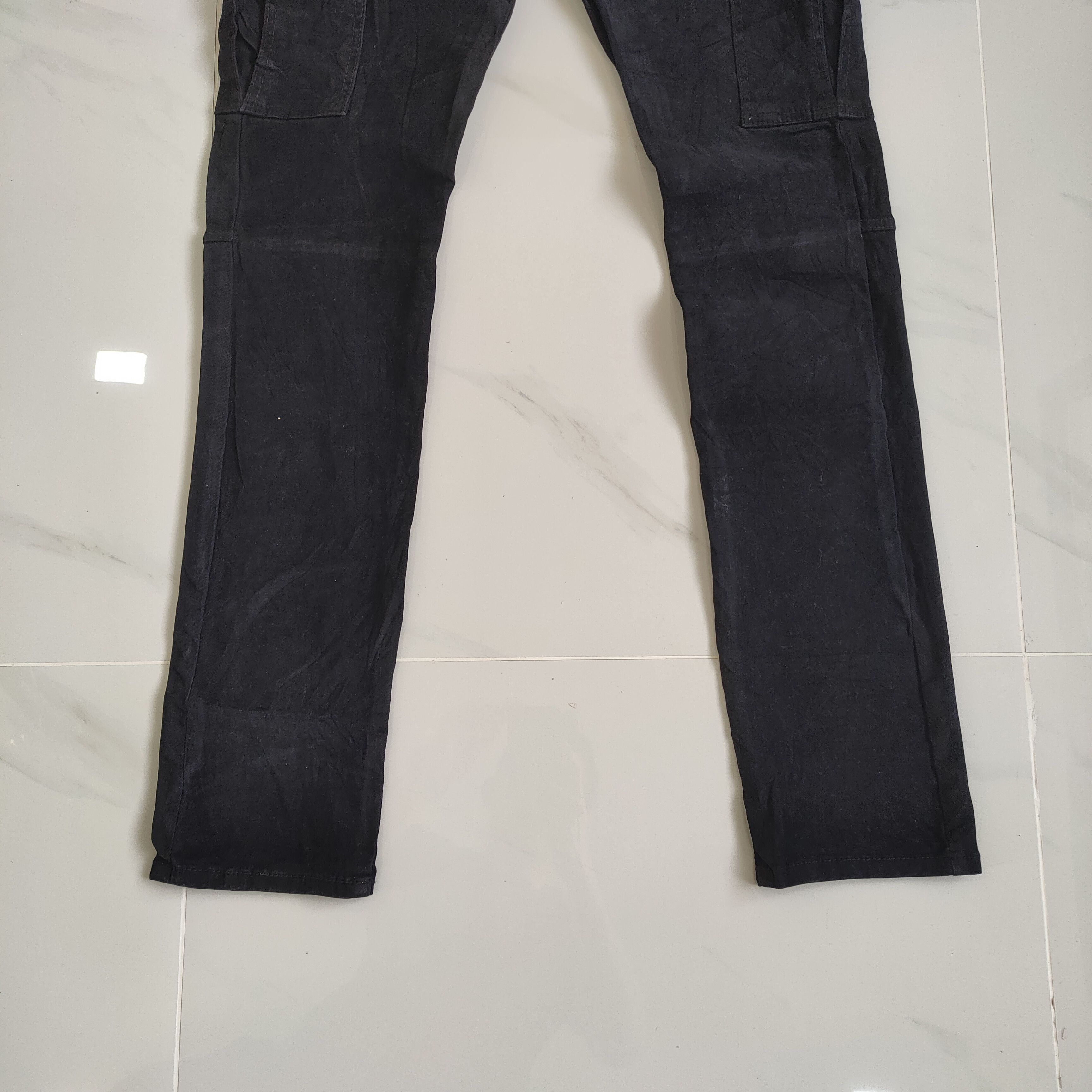 Japanese Brand × Vintage JAPANESE BRAND BLACK SKINNY CARGO PANTS Size US 29 - 3 Thumbnail