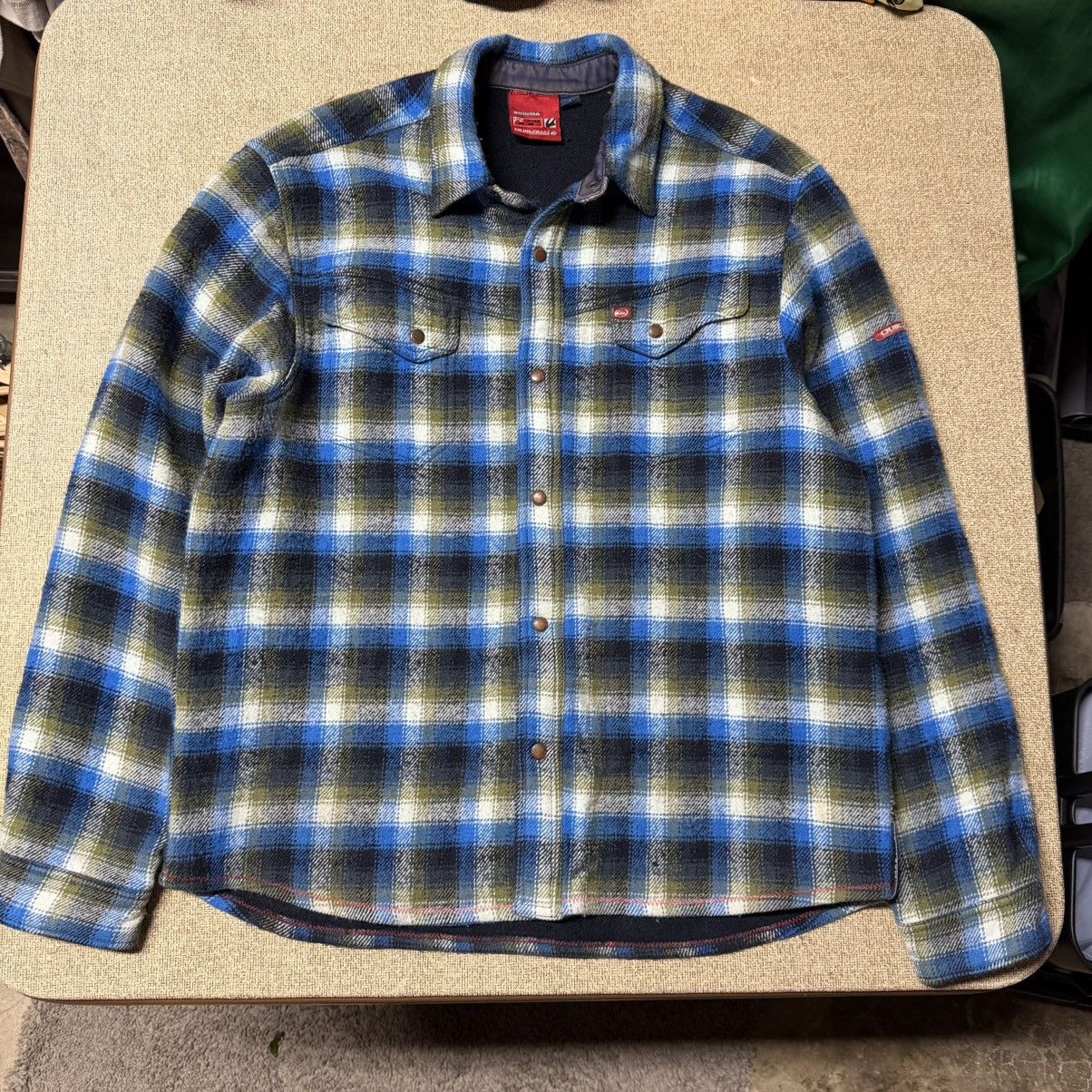Quiksilver Vintage Quiksilver Quikjean Flannel Grunge Snap Y2K Large Size US L / EU 52-54 / 3 - 1 Thumbnail