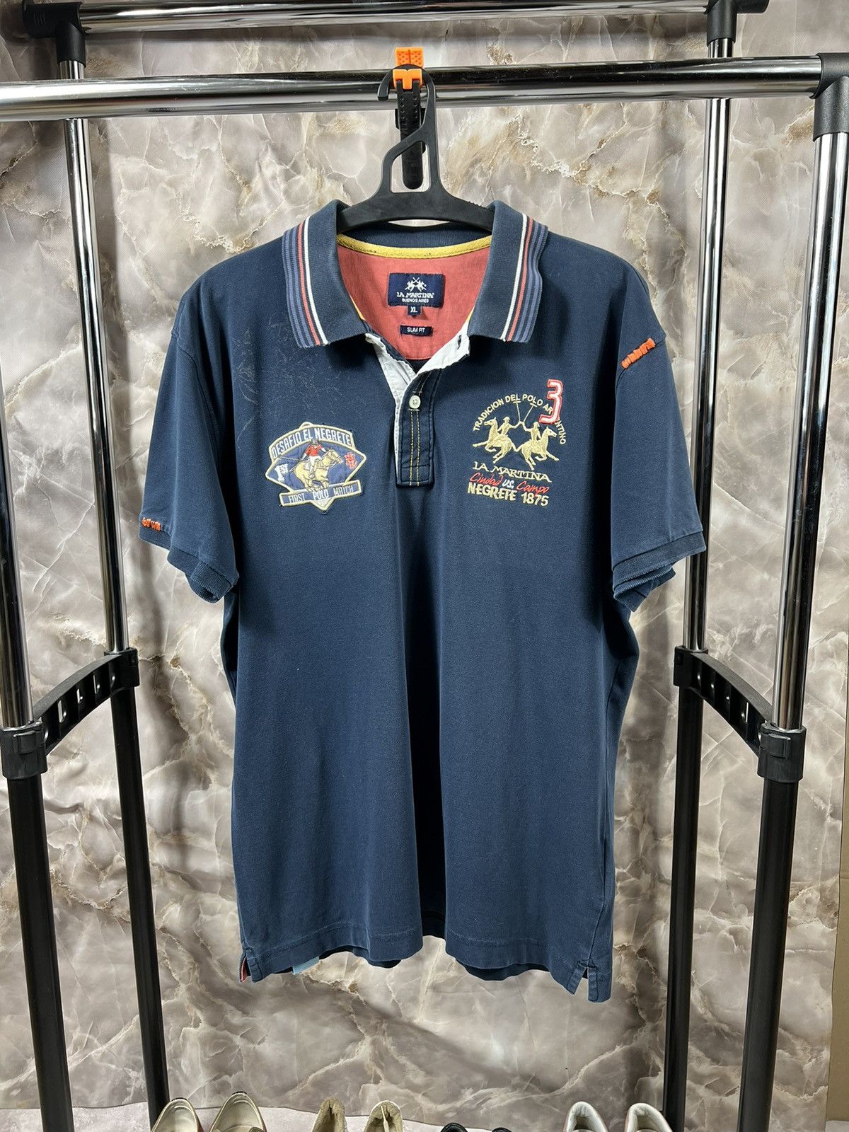Vintage Vintage La Martina 3 Y2k Polo Tee Size US XL / EU 56 / 4 - 1 Thumbnail