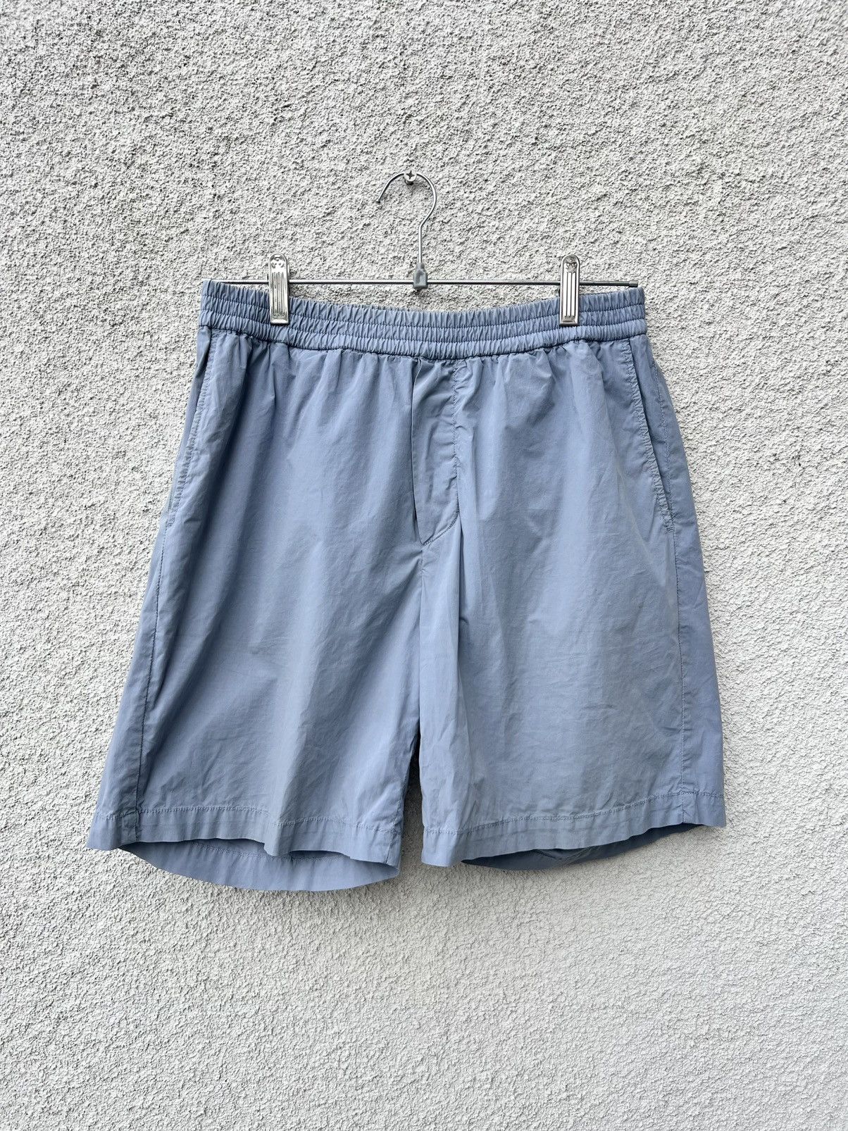 Designer MEWS x La Principal Shop Light Blue Nylon Swim Shorts Size US 31 - 1 Thumbnail