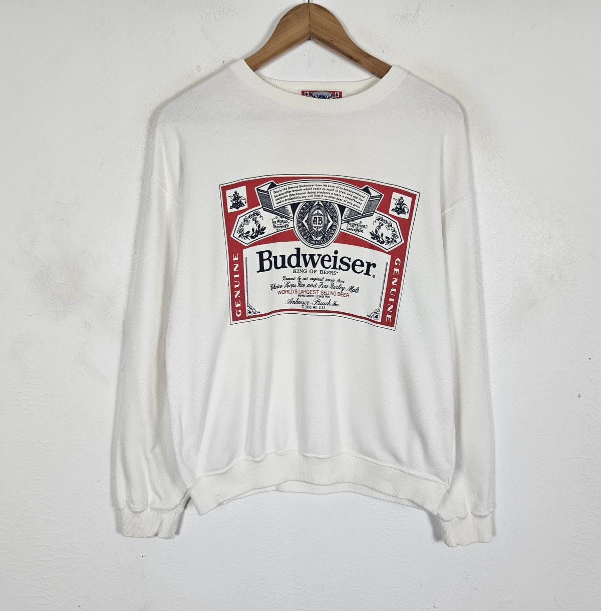 Budweiser Vintage Budweiser american beer sweatshirt Size US M / EU 48-50 / 2 - 2 Thumbnail