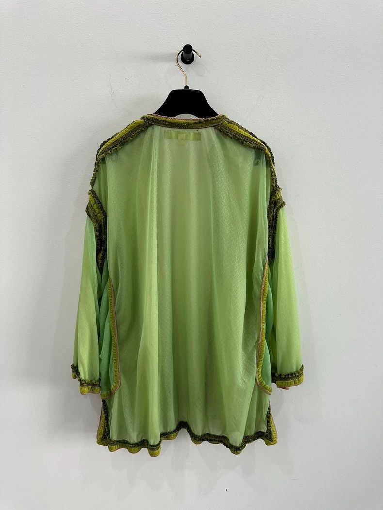 Chanel Fluorescent Green Women's Shirt Jacket -2505 Size S / US 4 / IT 40 - 4 Thumbnail