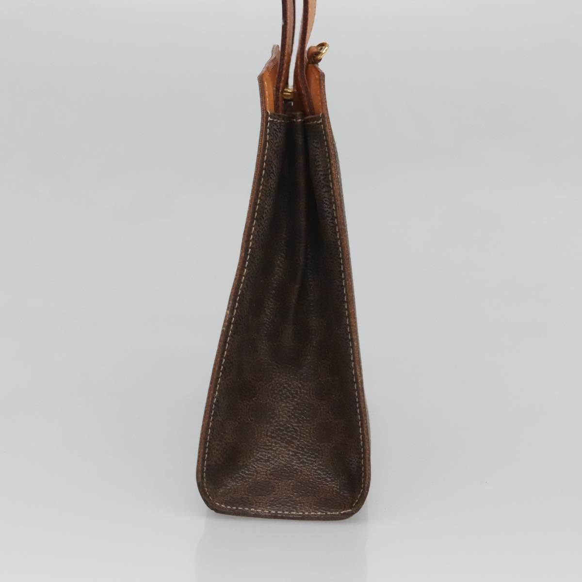 Celine CELINE Macadam Canvas Hand Bag Pvc Leather Brown Gold Size ONE SIZE - 5 Thumbnail