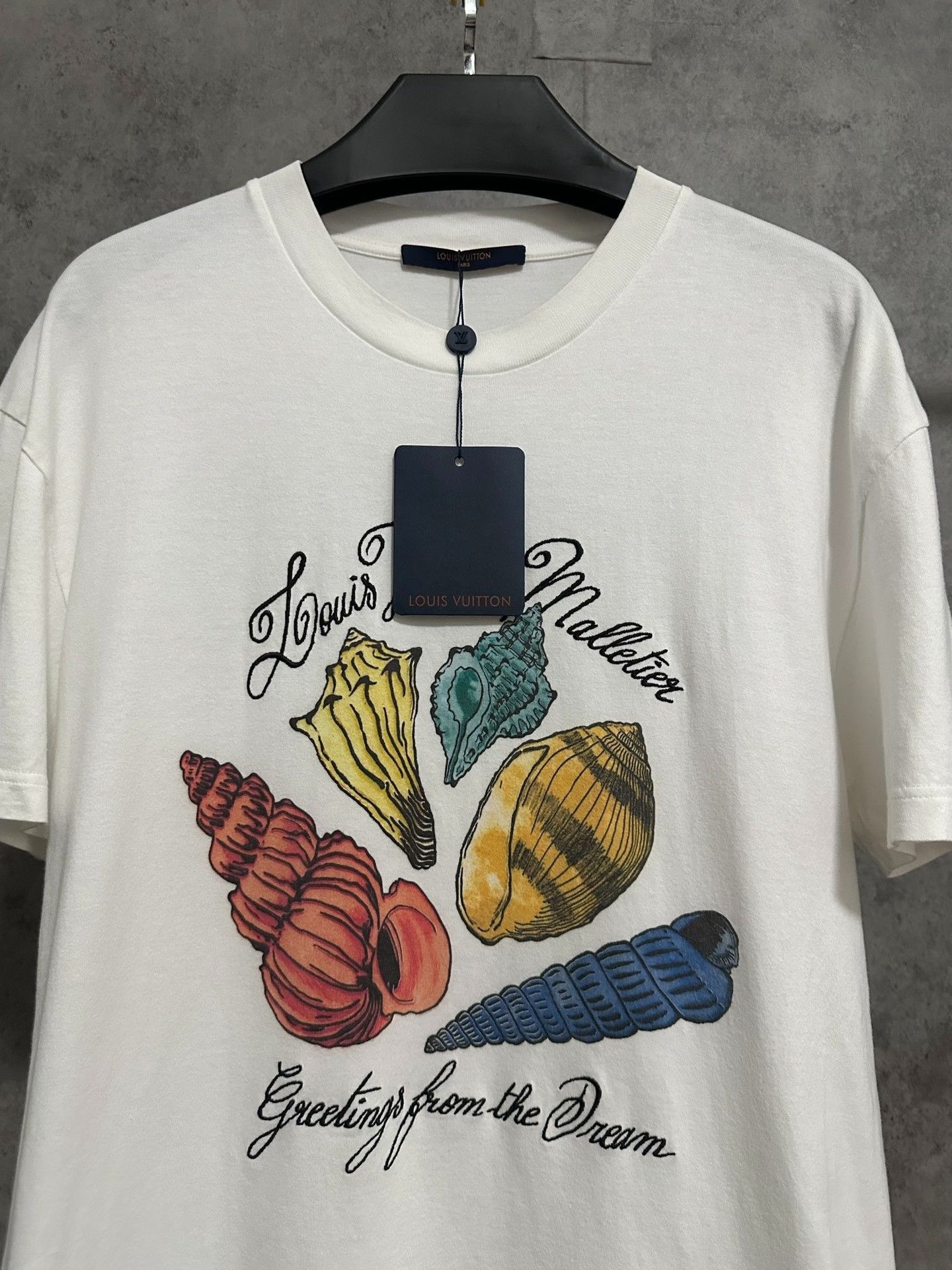 Louis Vuitton LV Conch Shell Print Embroidered T-Shirt Size US M / EU 48-50 / 2 - 2 Thumbnail