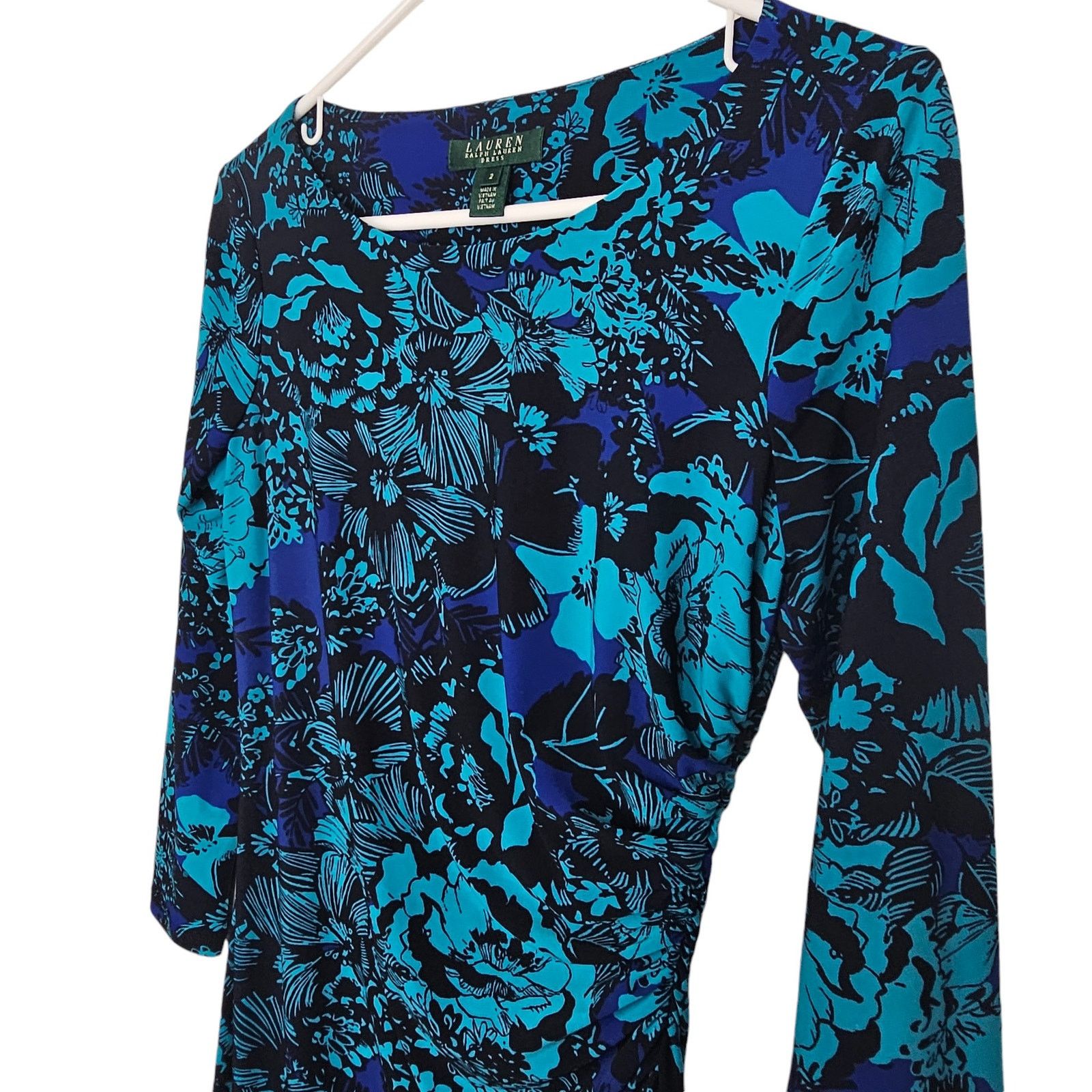 Lauren Ralph Lauren Lauren Ralph Lauren Womens Floral Sheath Dress 2 Career Corp Size XS / US 0-2 / IT 36-38 - 5 Thumbnail