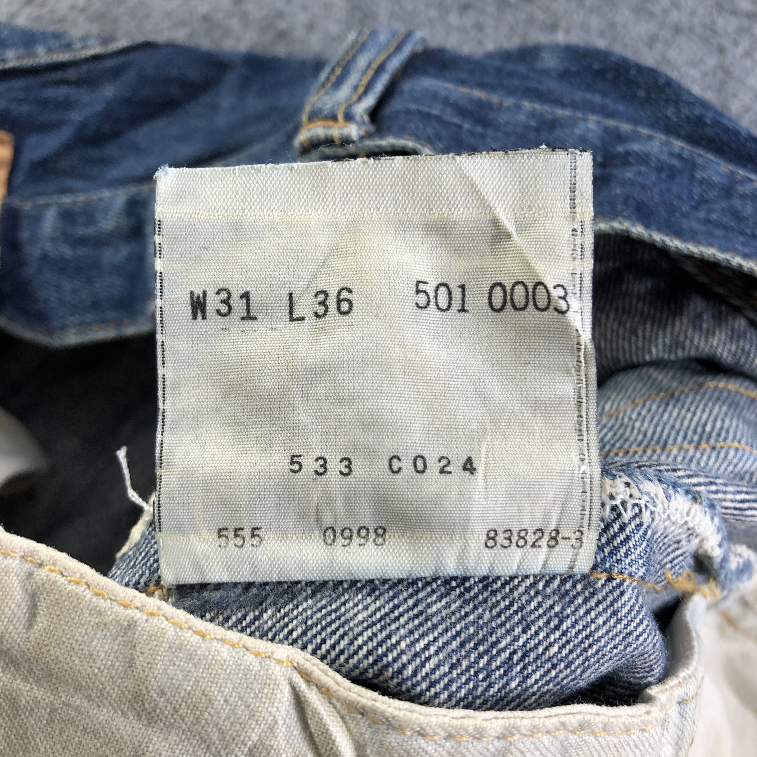 Levi's Vintage Blue Wash Levis 501 Jeans-J3729 Size US 30 / EU 46 - 12 Thumbnail