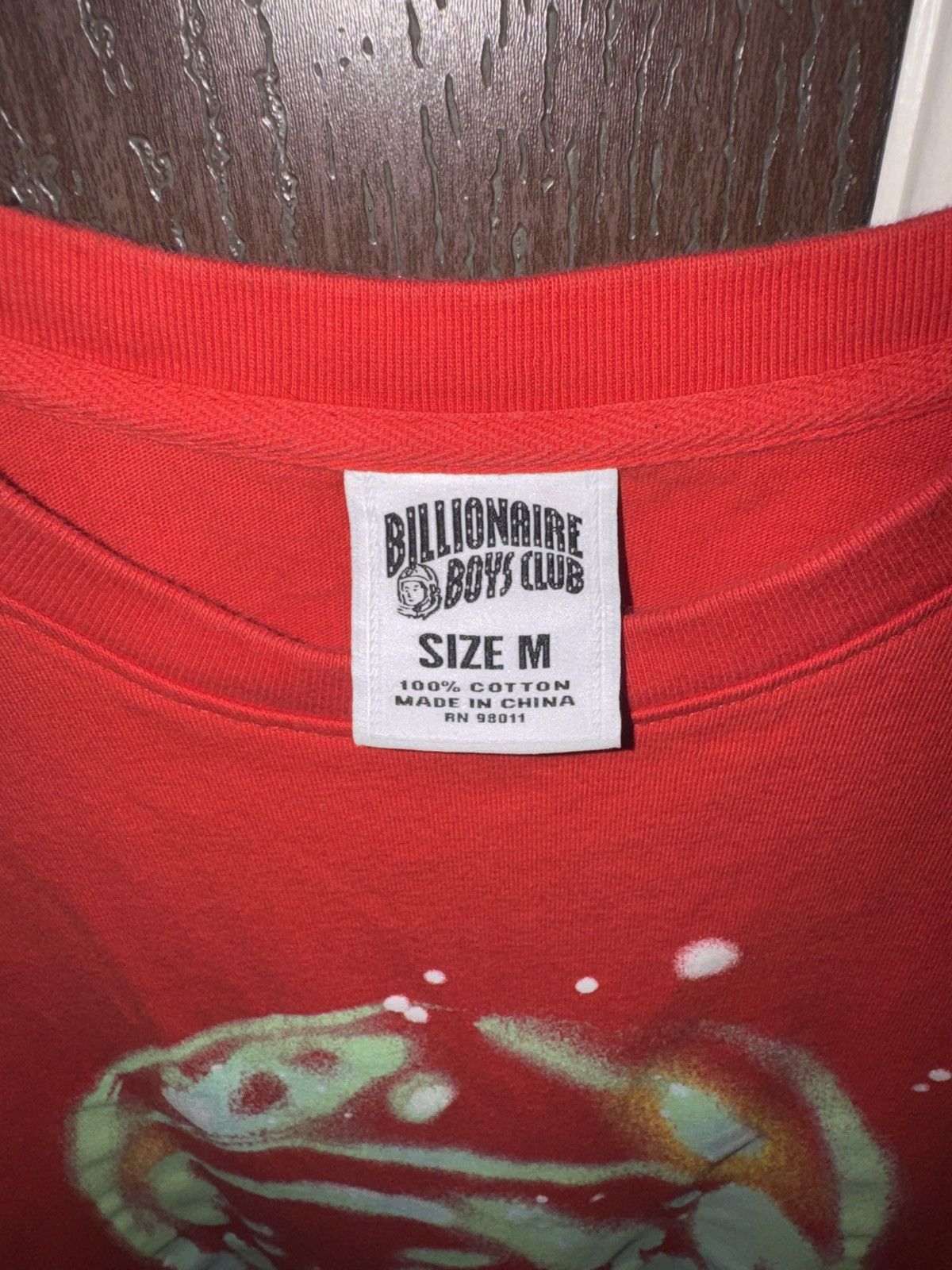 Billionaire Boys Club Billionaire Boys Club Spray Paint Astro Tee – Red Size US M / EU 48-50 / 2 - 2 Thumbnail