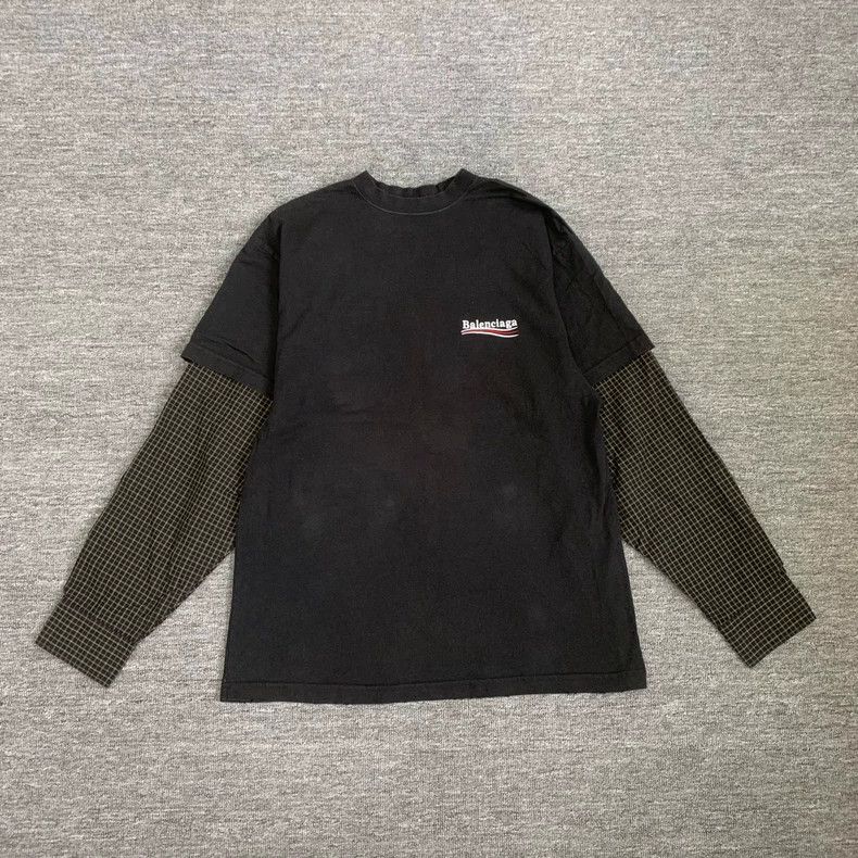 Balenciaga Balenciaga Black Coca-Cola fake two-piece long sleeve Size US M / EU 48-50 / 2 - 1 Thumbnail