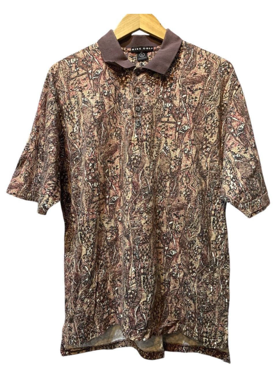 Nike Vintage Nike printed art polo shirt short sleeve size large Size US L / EU 52-54 / 3 - 1 Thumbnail