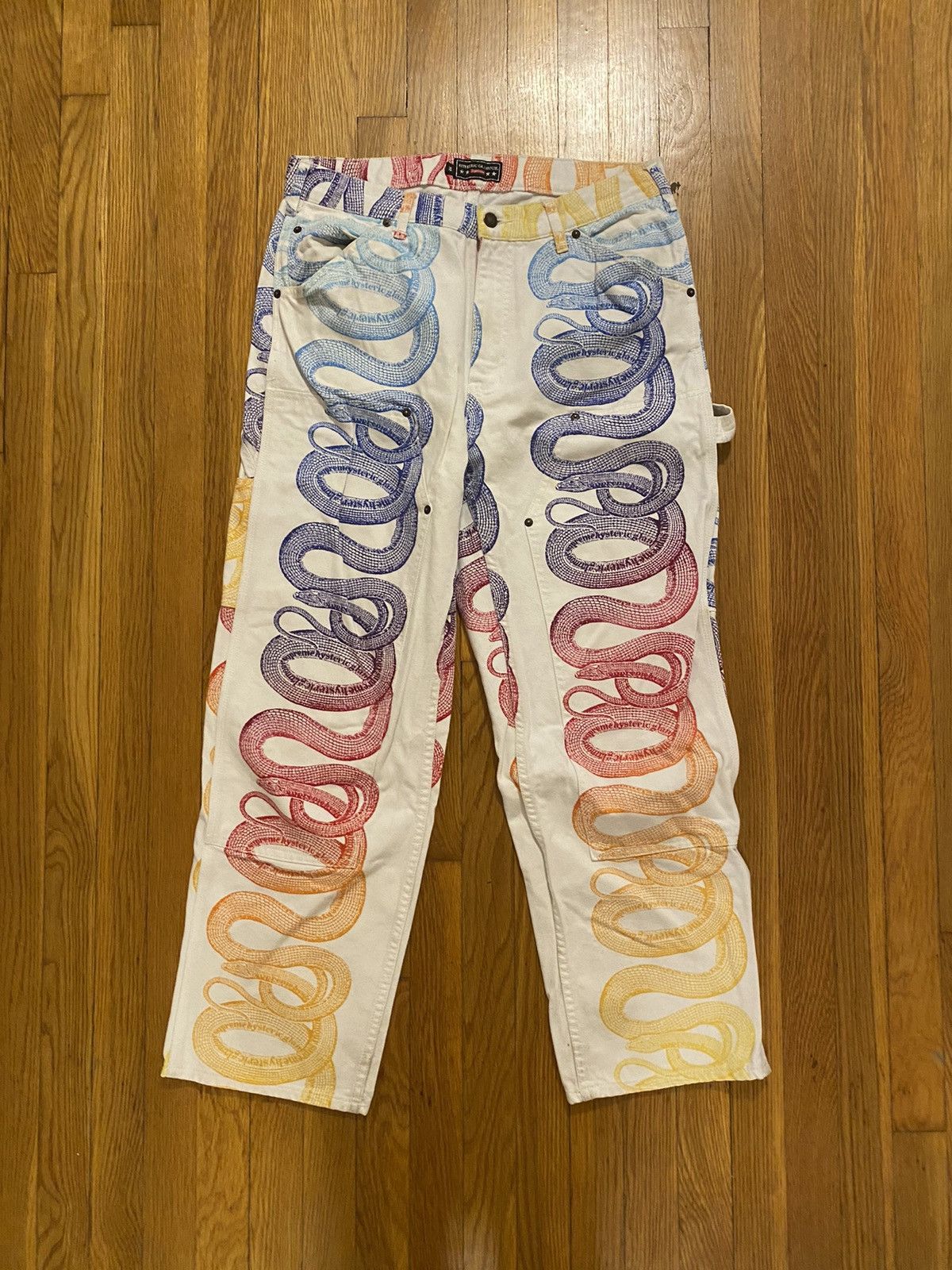 Supreme Supreme hysteric glamour snake double knees | Grailed