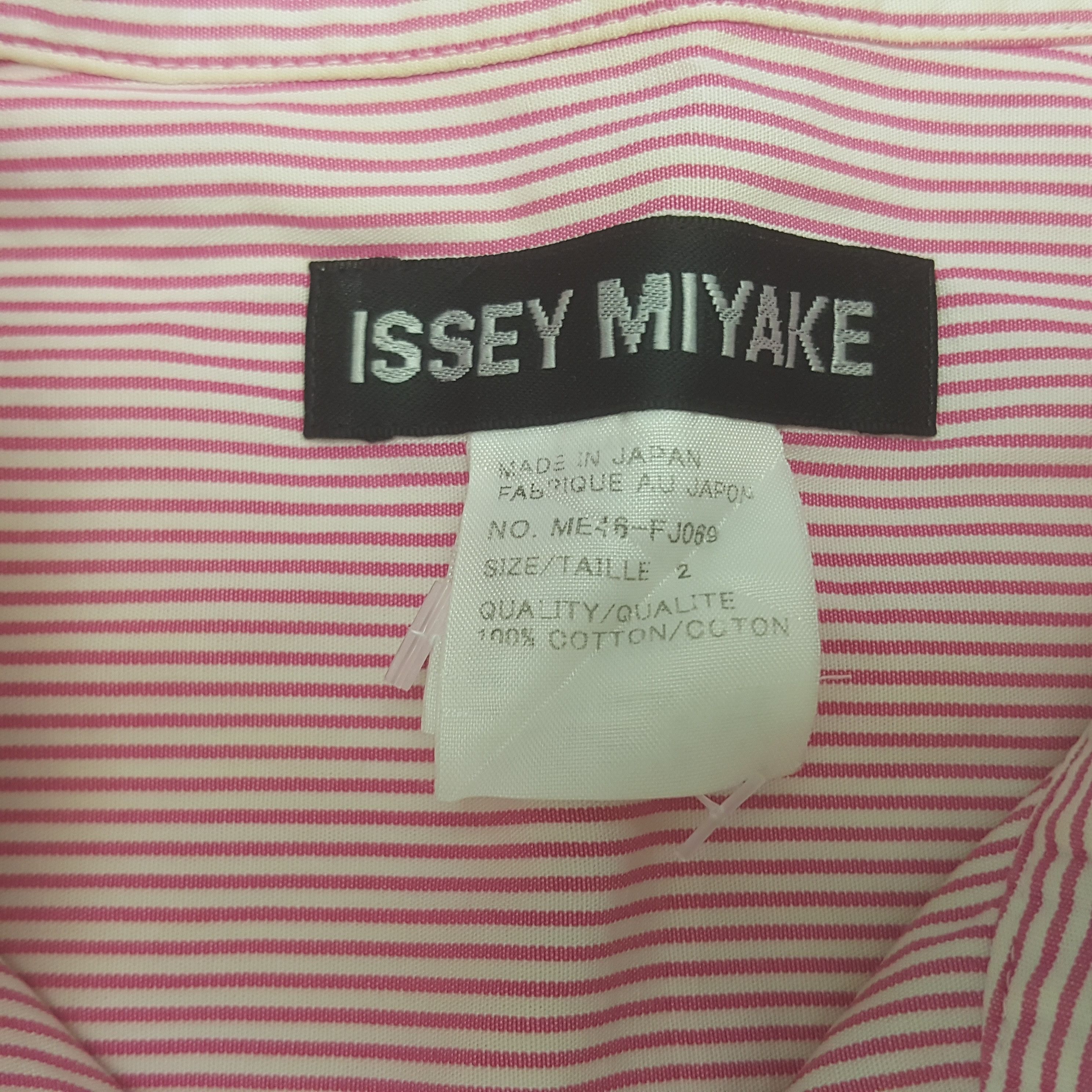 Issey Miyake Vintage Issey Miyake Striped Style Button Up Shirt Size US M / EU 48-50 / 2 - 9 Thumbnail