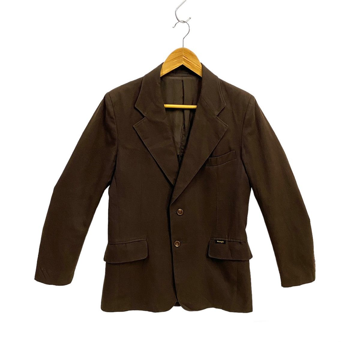 Vintage × Wrangler Vintage Wrangler Blazer Jacket Dark Brown Small Size 38R - 1 Thumbnail